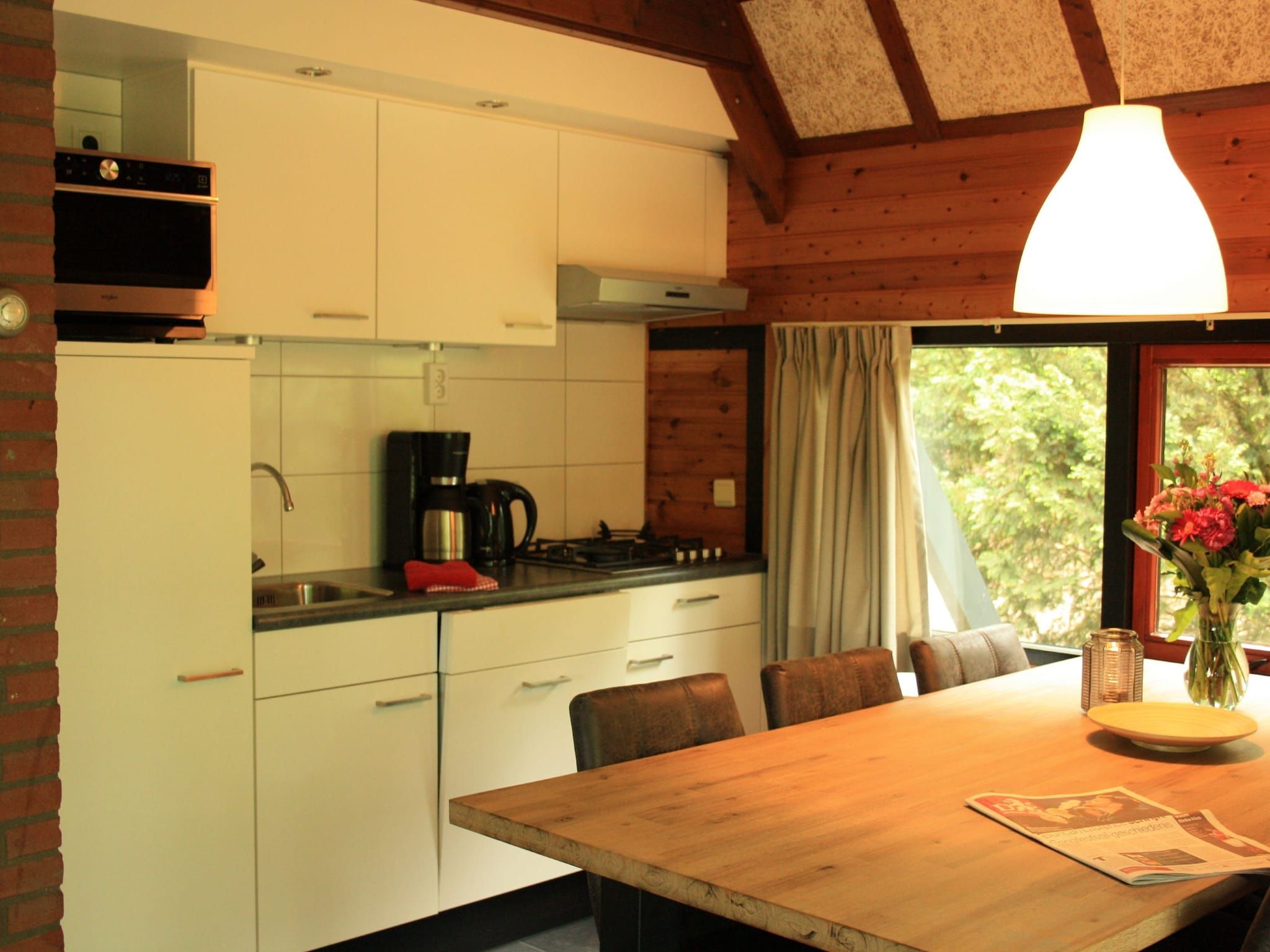 De keuken van Vakantiepark Herperduin 19 in Herpen