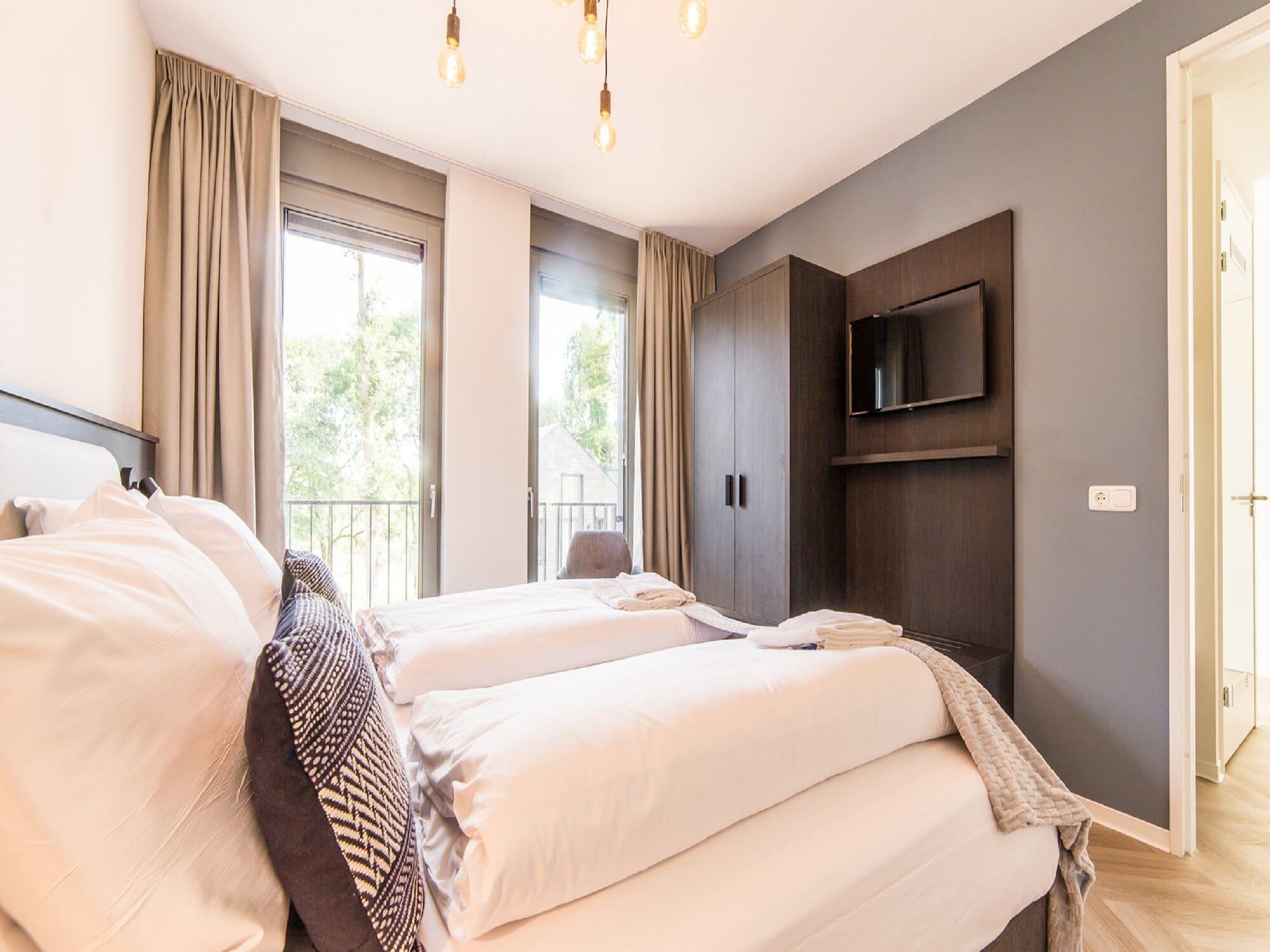 Een slaapkamer van Resort Maastricht 28 in Maastricht