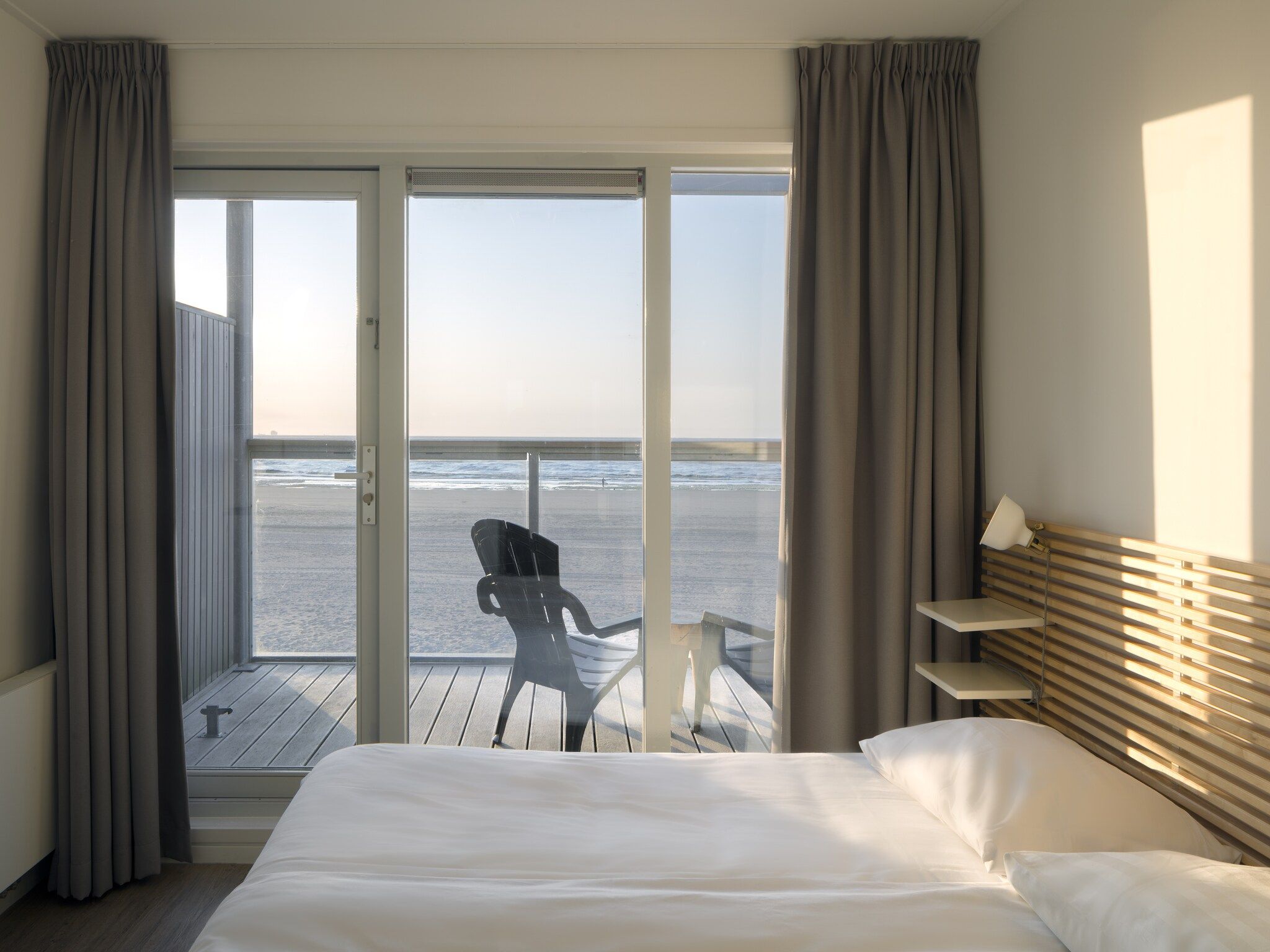 Een slaapkamer van Resort Hoek van Holland in Hoek Van Holland
