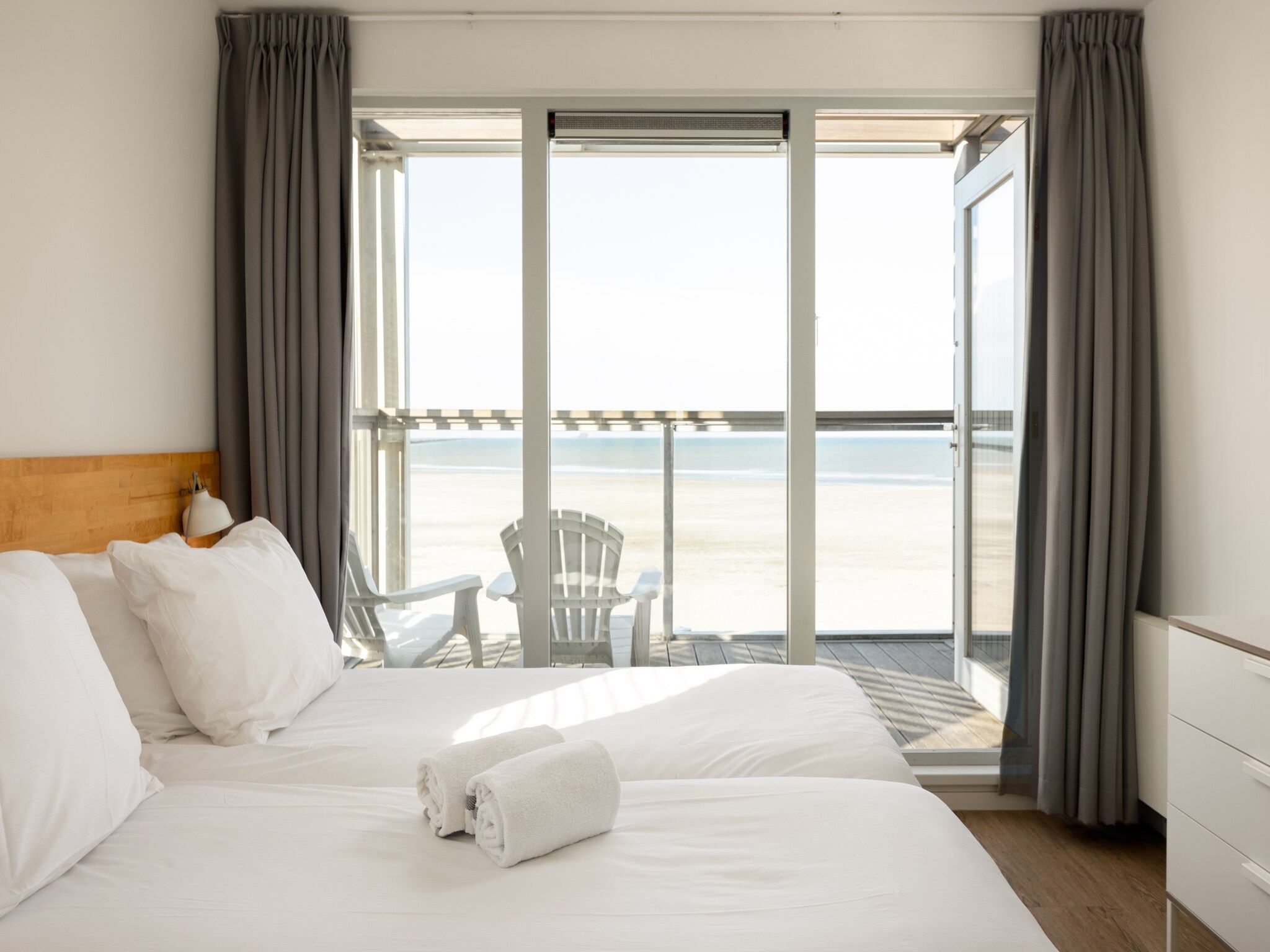 Een slaapkamer van Resort Hoek van Holland in Hoek Van Holland