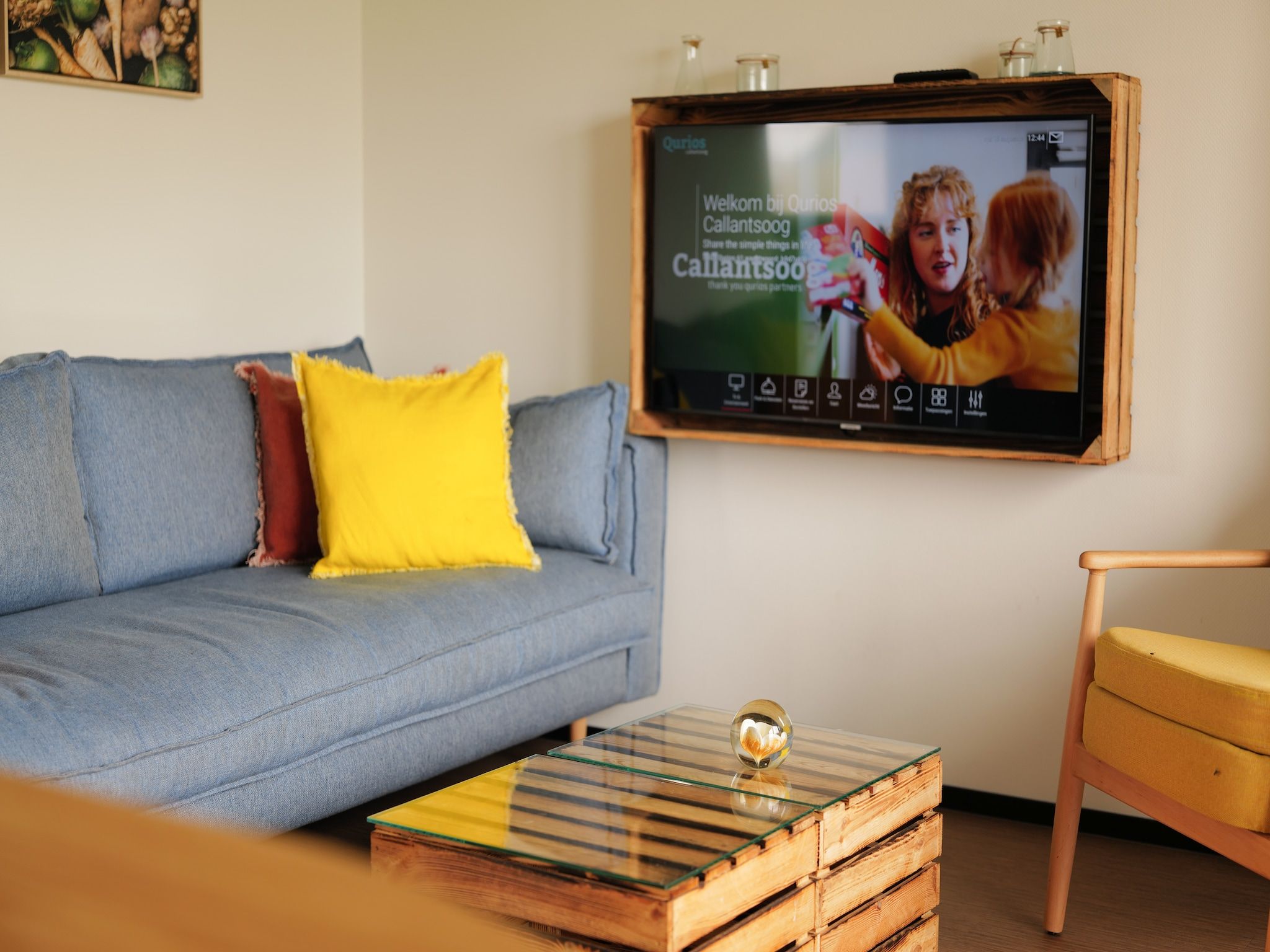 De woonkamer van Resort Callantsoog 1 in Callantsoog