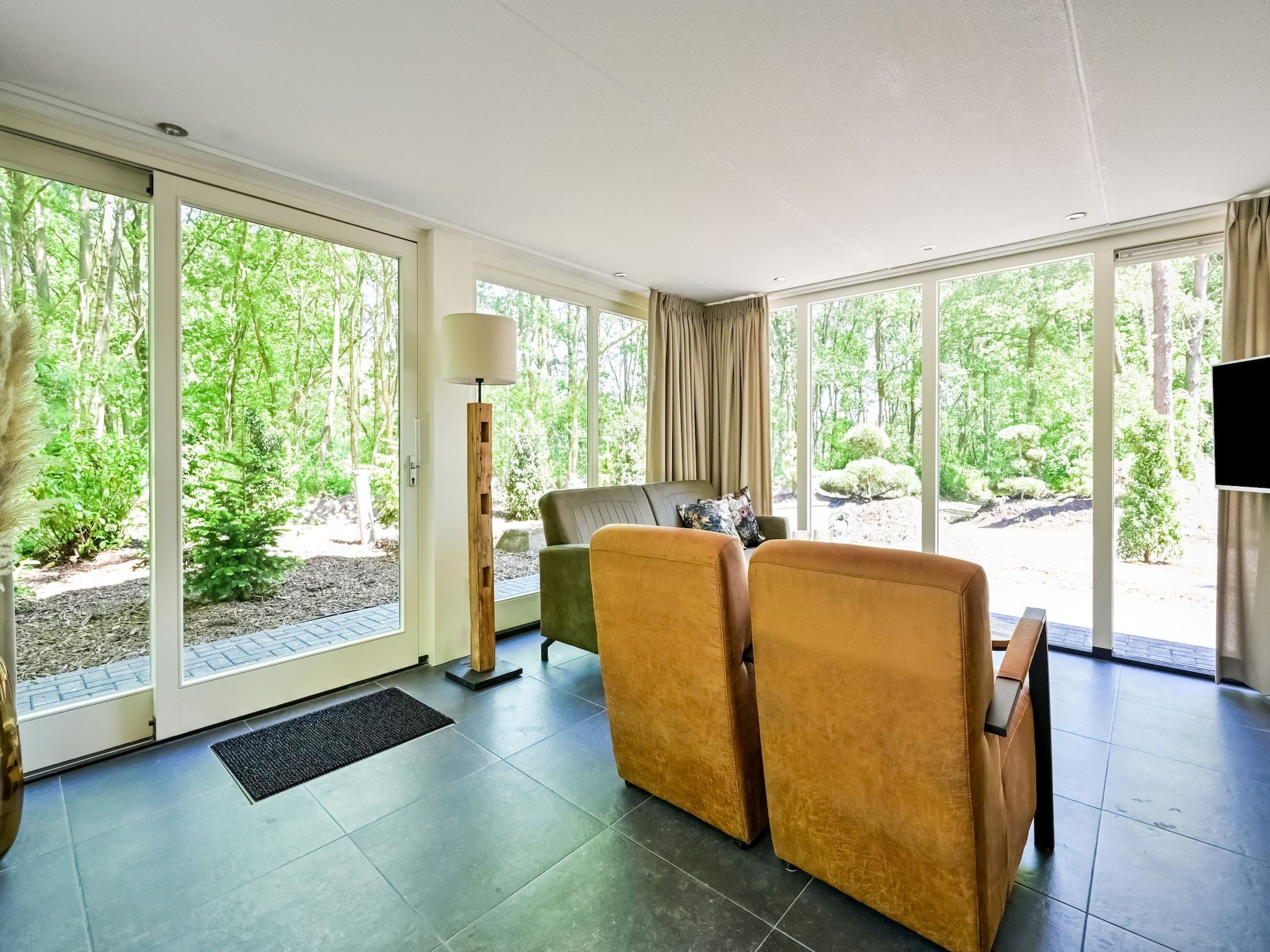 De woonkamer van Uitzicht in Reutum