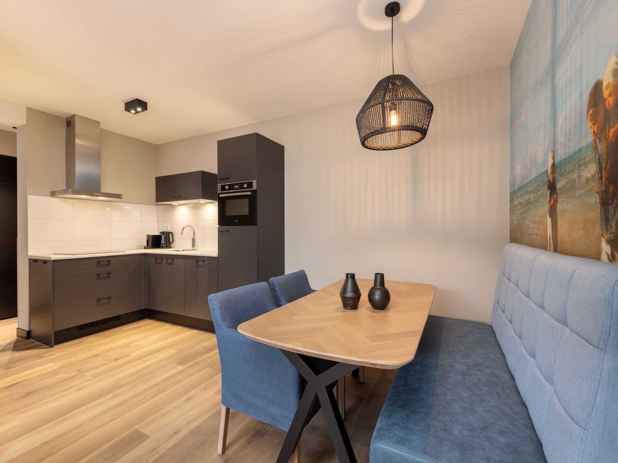 De keuken van Residentie de Graaf van Egmont 11 in Egmond aan zee