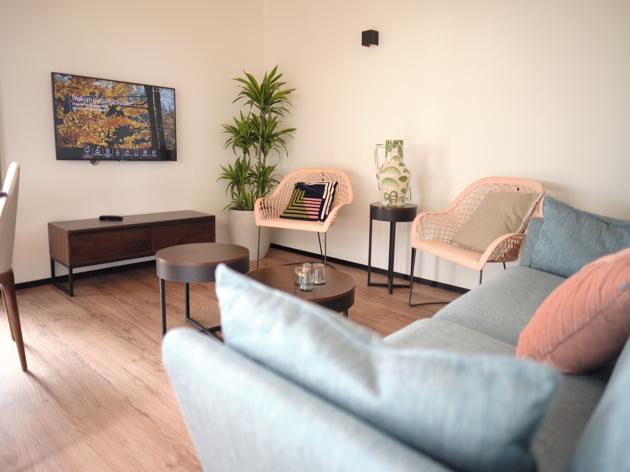 De woonkamer van Resort Gulpen 1 in Gulpen