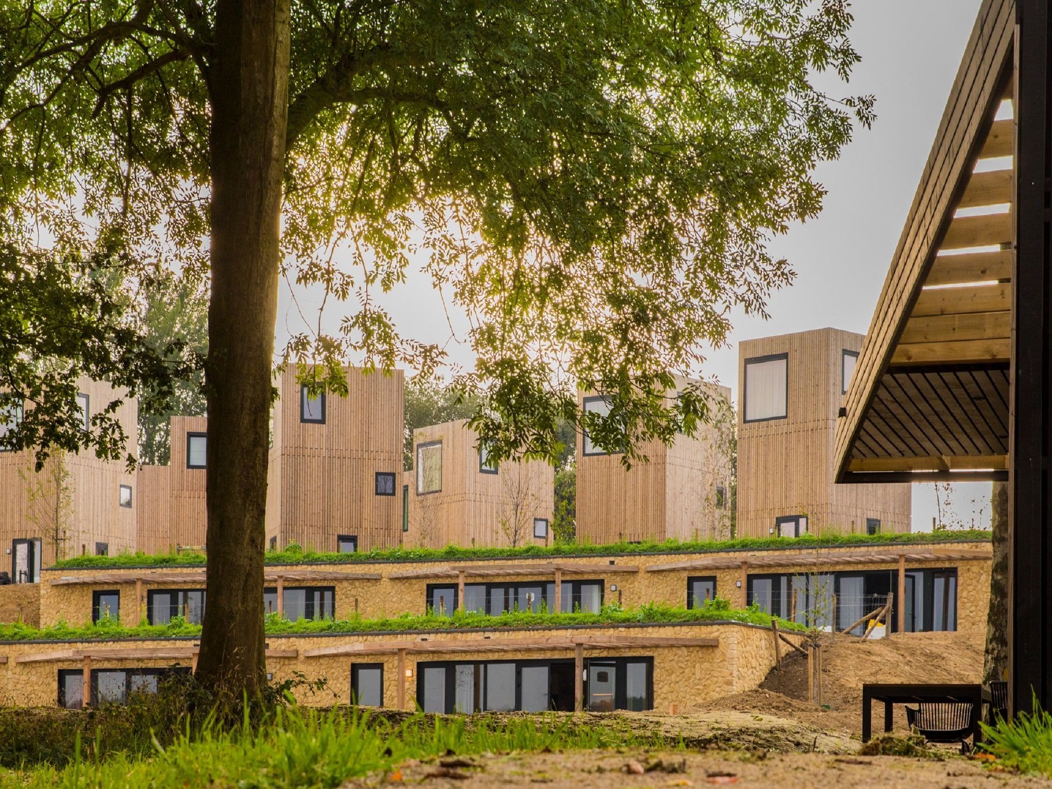 Parkfaciliteiten bij Resort Gulpen 5 in Gulpen