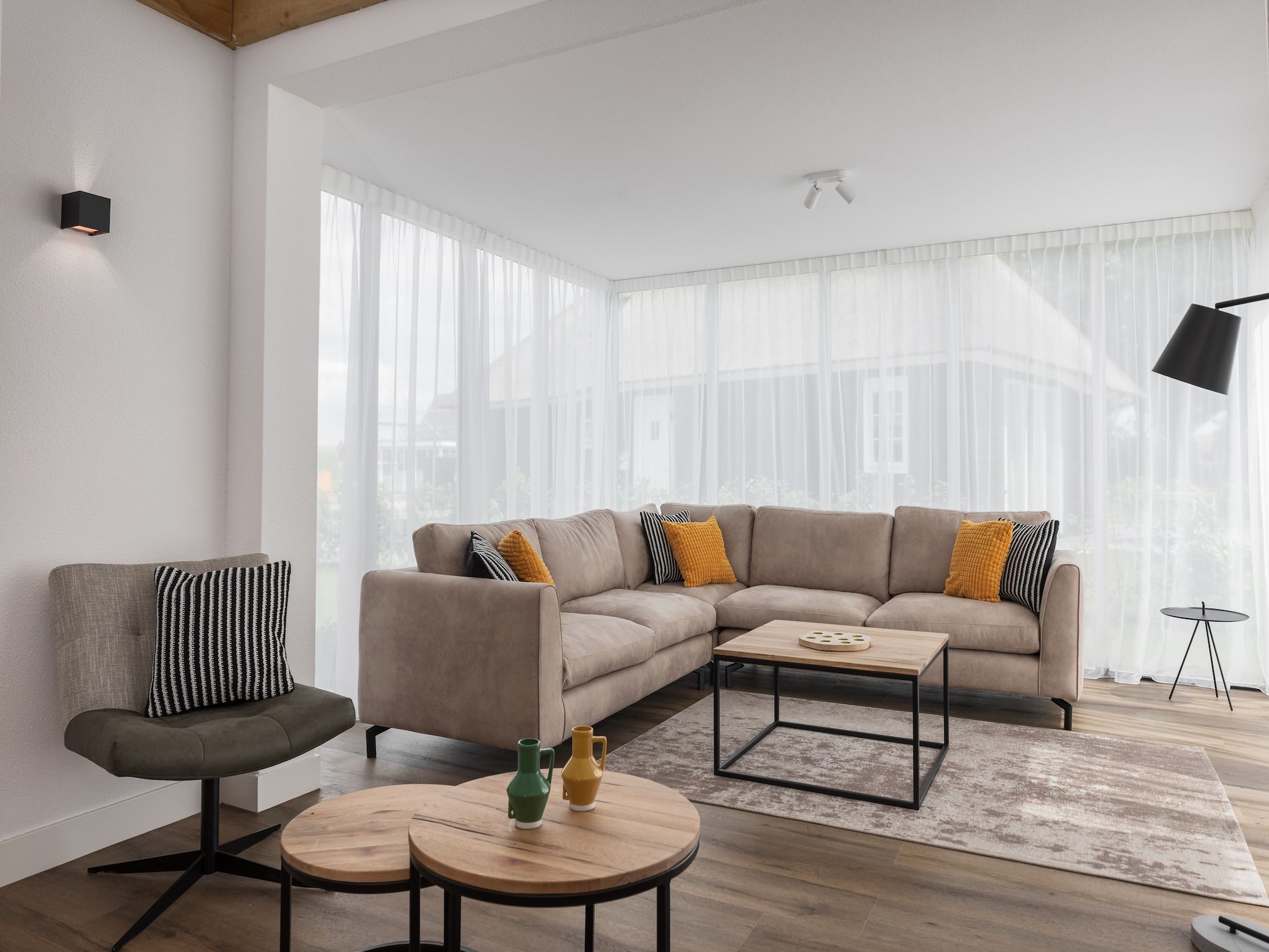 De woonkamer van Vakantiepark De Heihorsten 1 in Someren