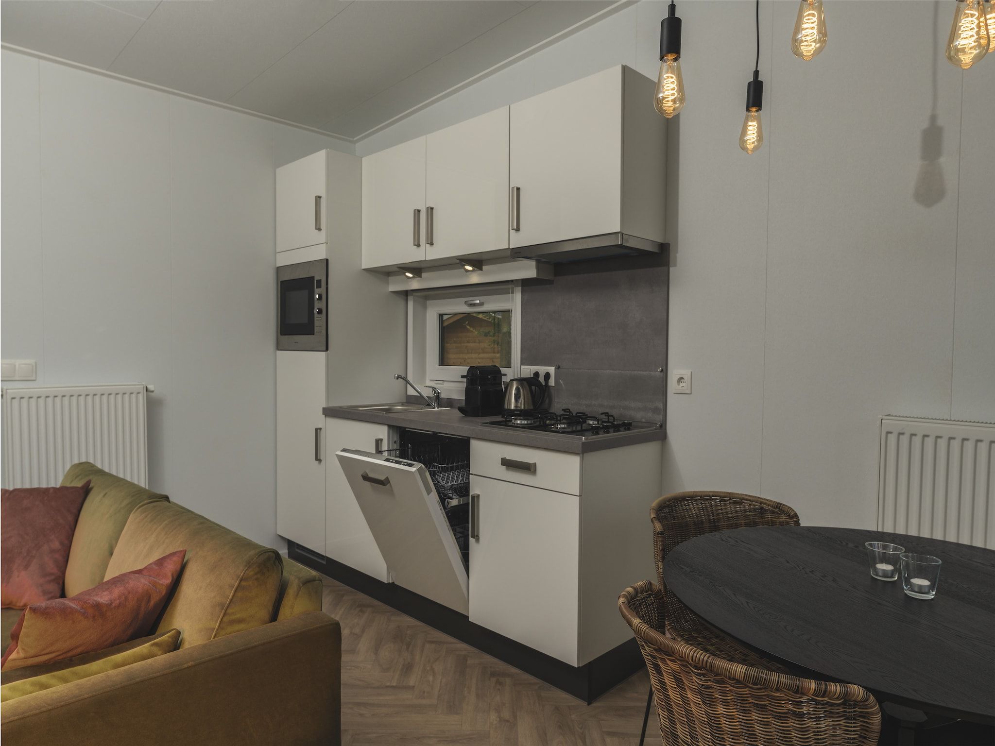 De keuken van Vakantiepark Mölke 28 in Zuna