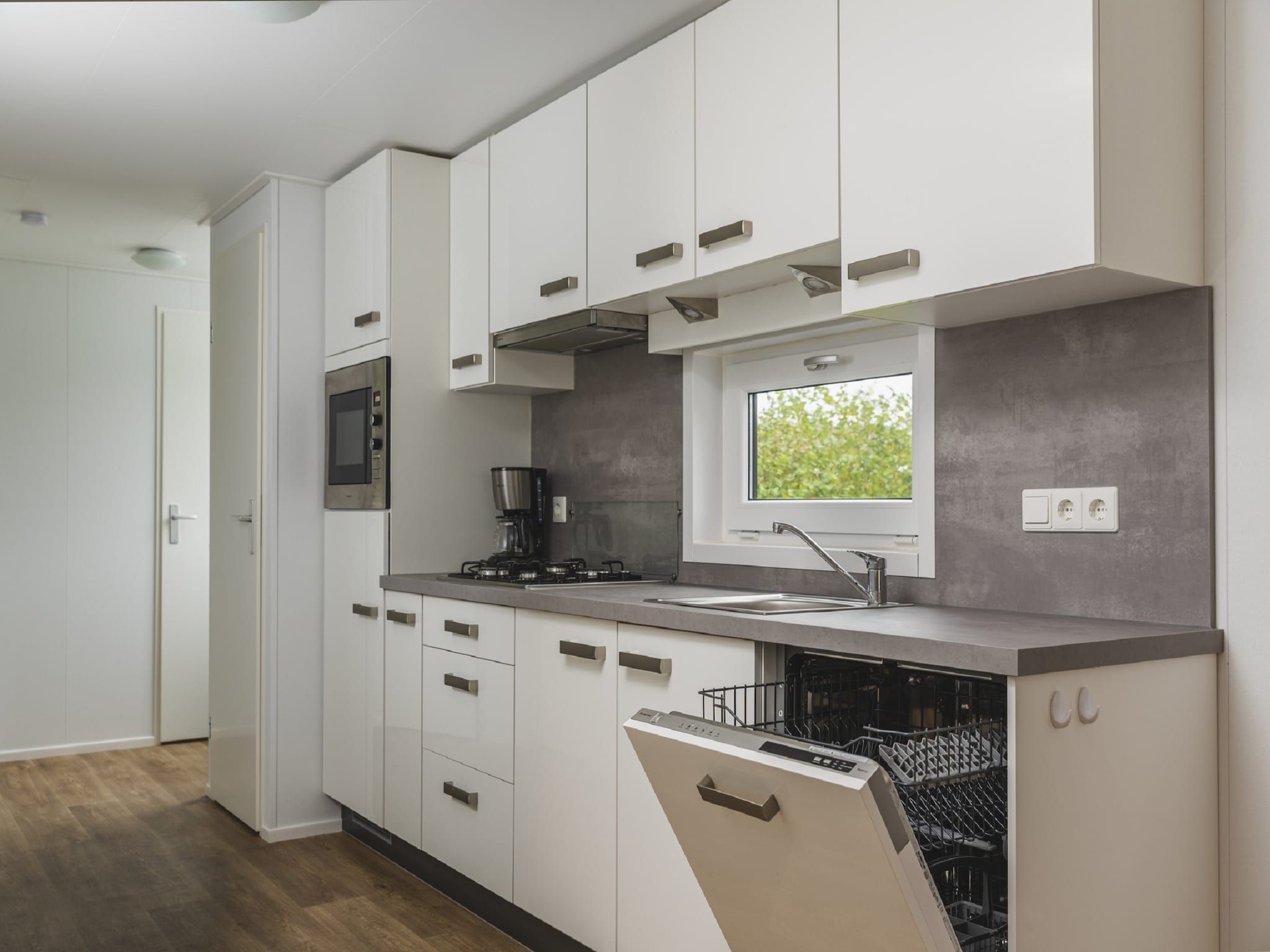 De keuken van Vakantiepark Mölke 29 in Zuna