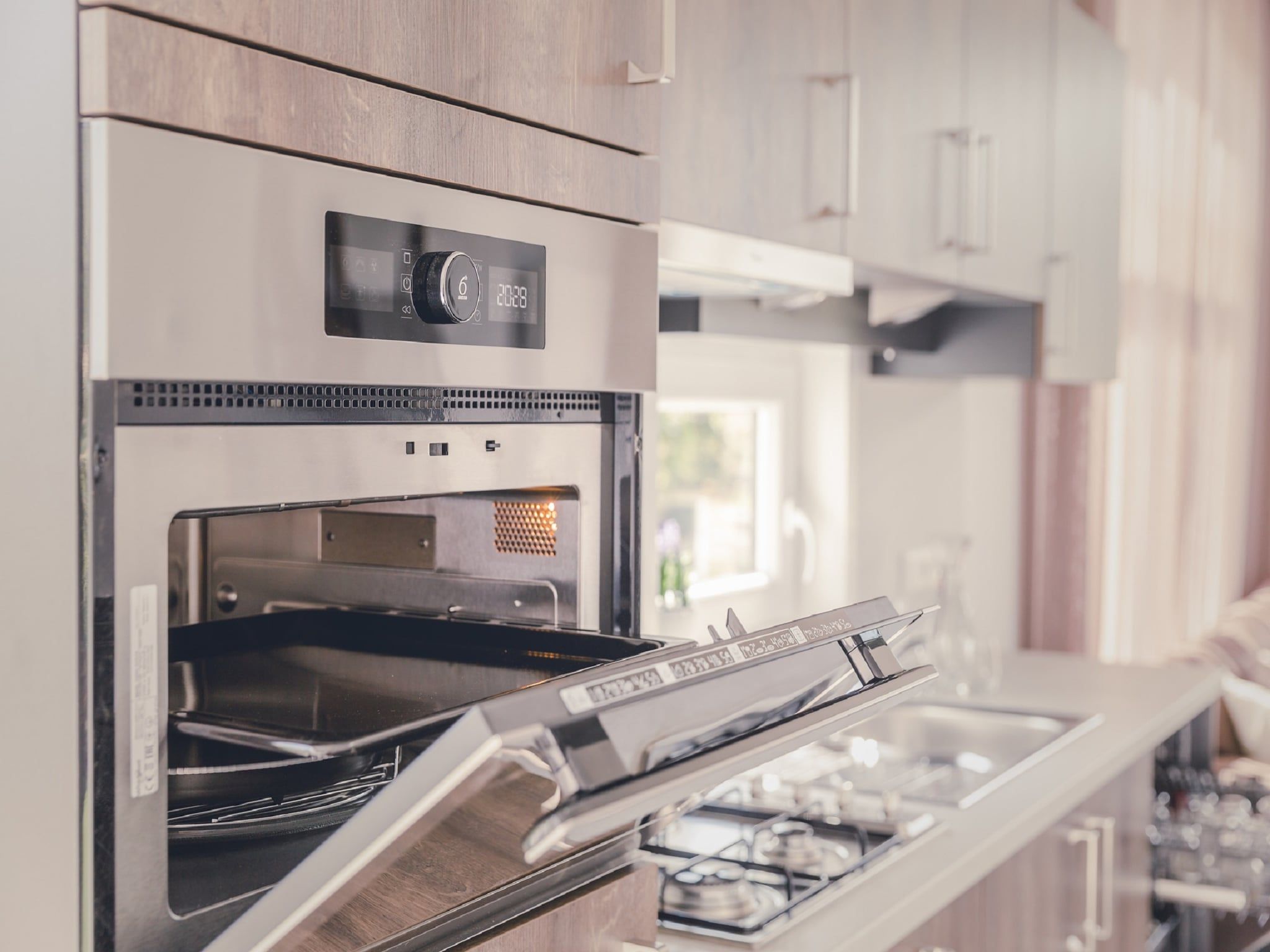 De keuken van Vakantiepark Mölke 29 in Zuna