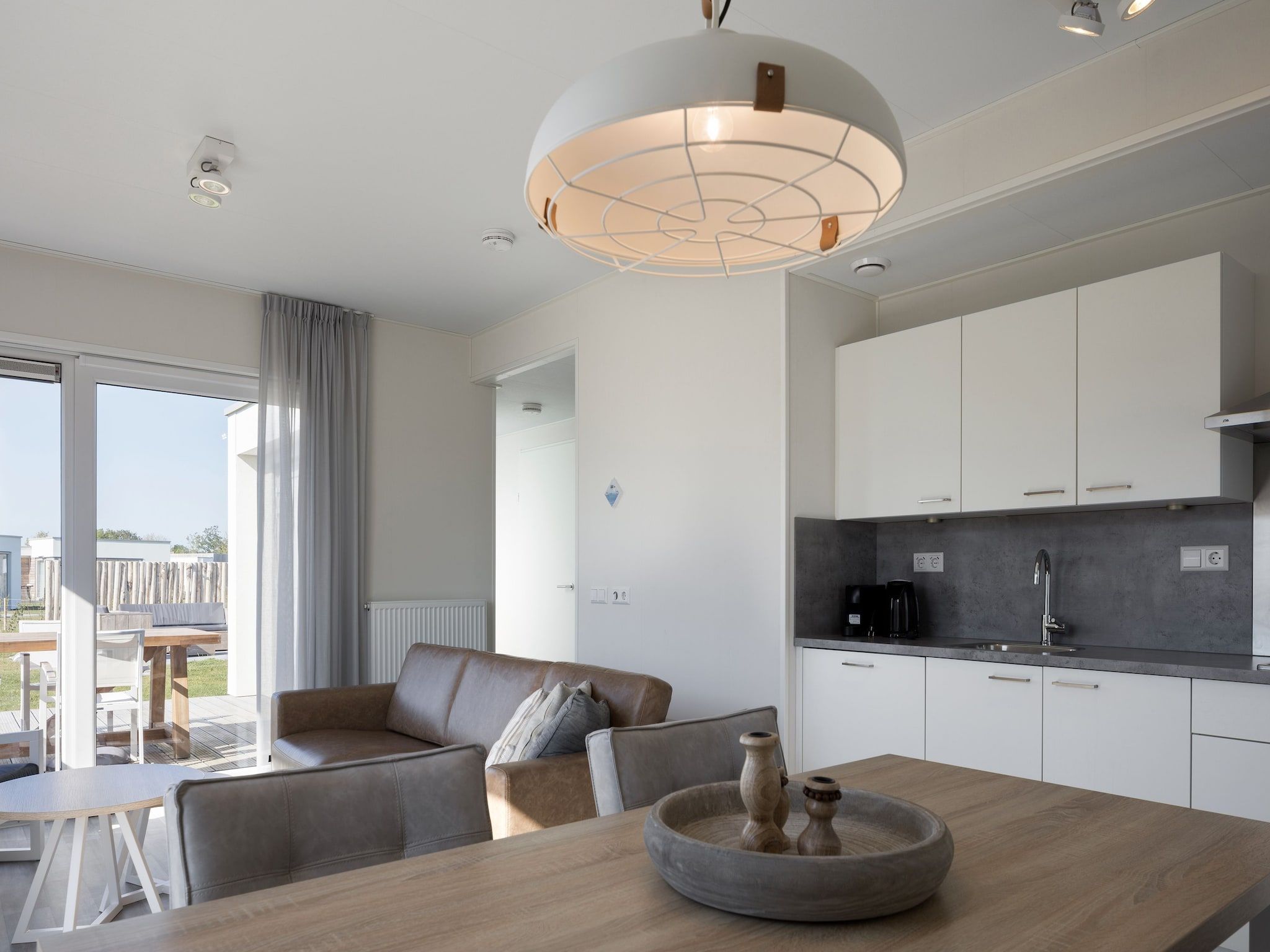 De keuken van Beach Resort Nieuwvliet-Bad 14 in Nieuwvliet-Bad