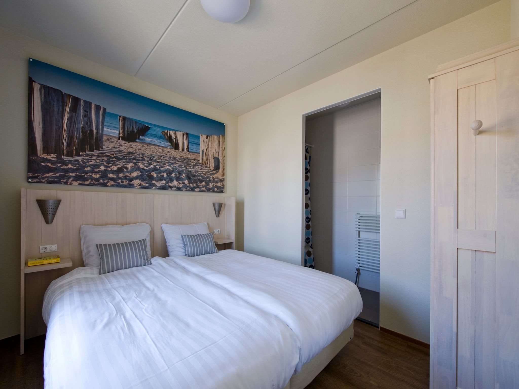 Een slaapkamer van Noordzee Residence Cadzand-Bad 16 in Cadzand-Bad