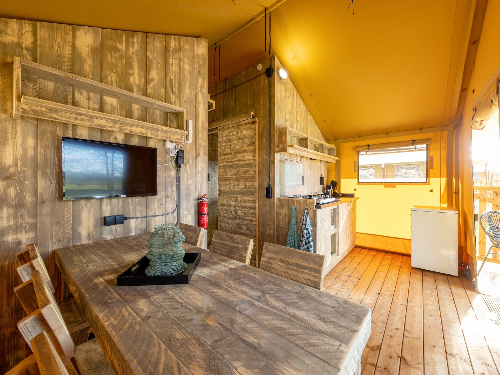 De eetkamer van Hunzepark 15 in Gasselternijveen