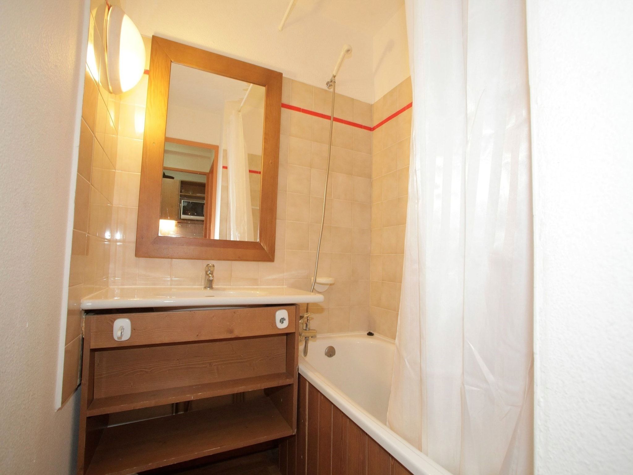 De badkamer van Vakantiepark Klein Vink 19 in Arcen