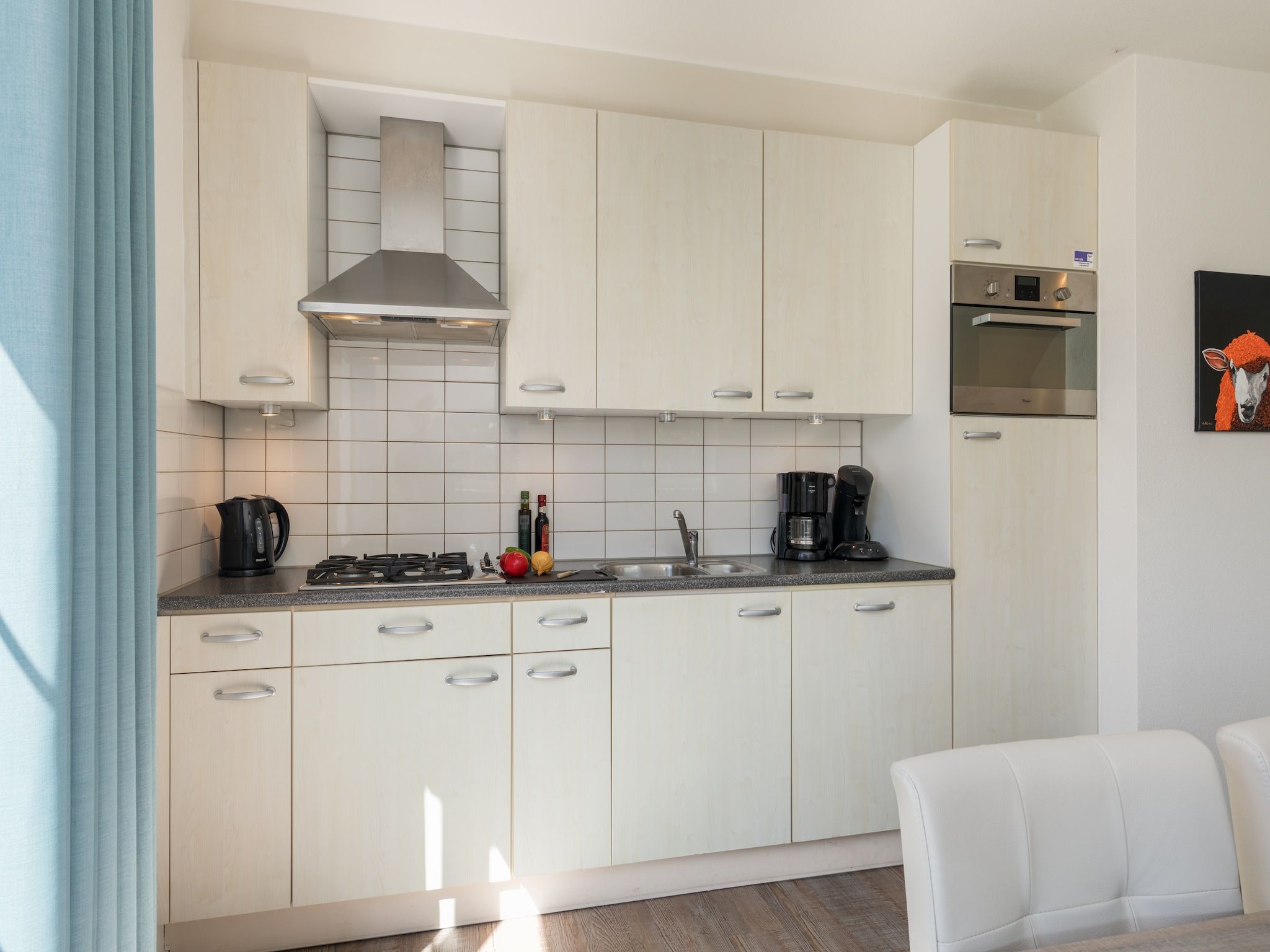 De keuken van Kustpark Texel 14 in De Koog