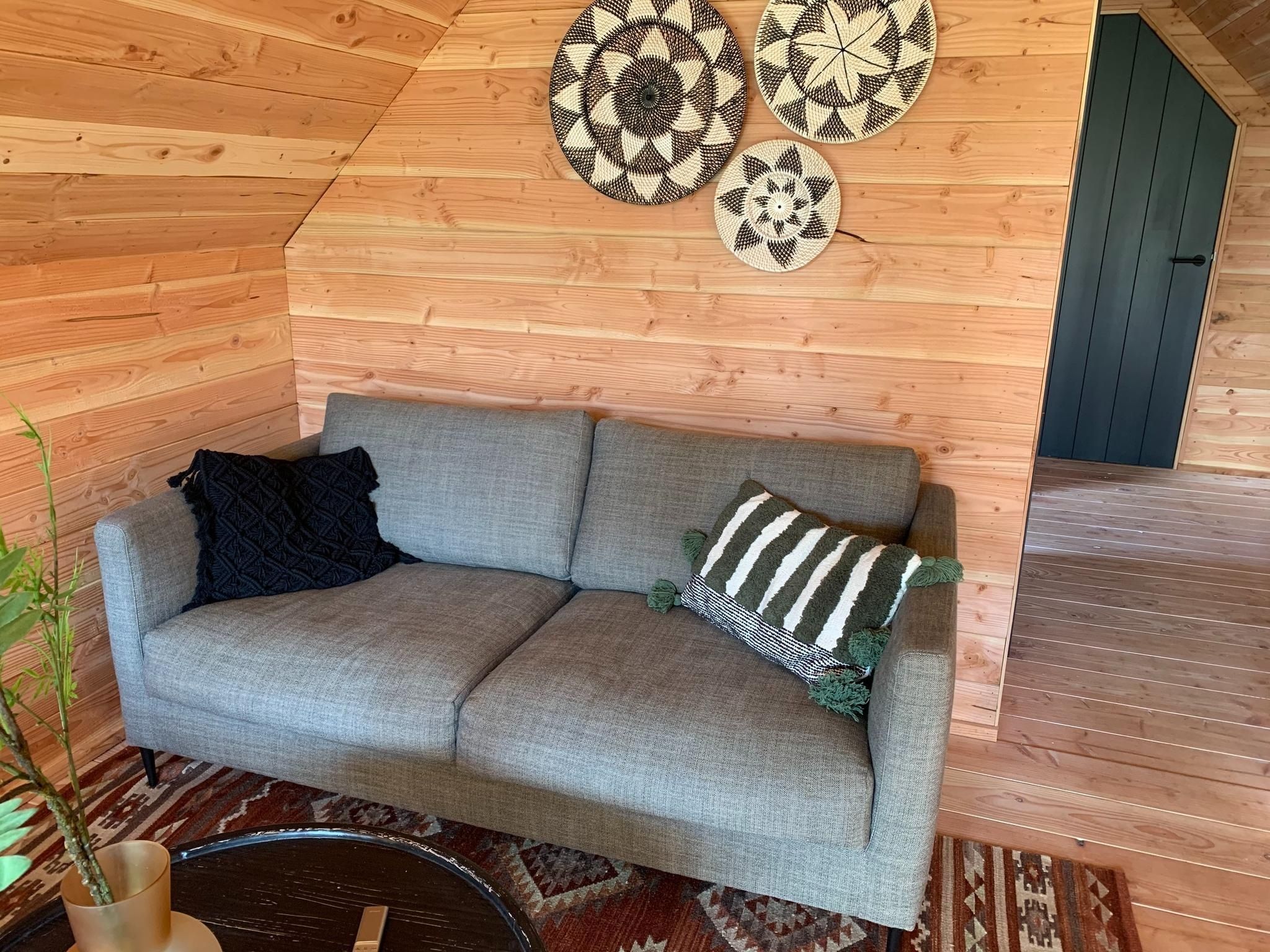 De woonkamer van Vakantiepark Sandberghe 12 in Uden