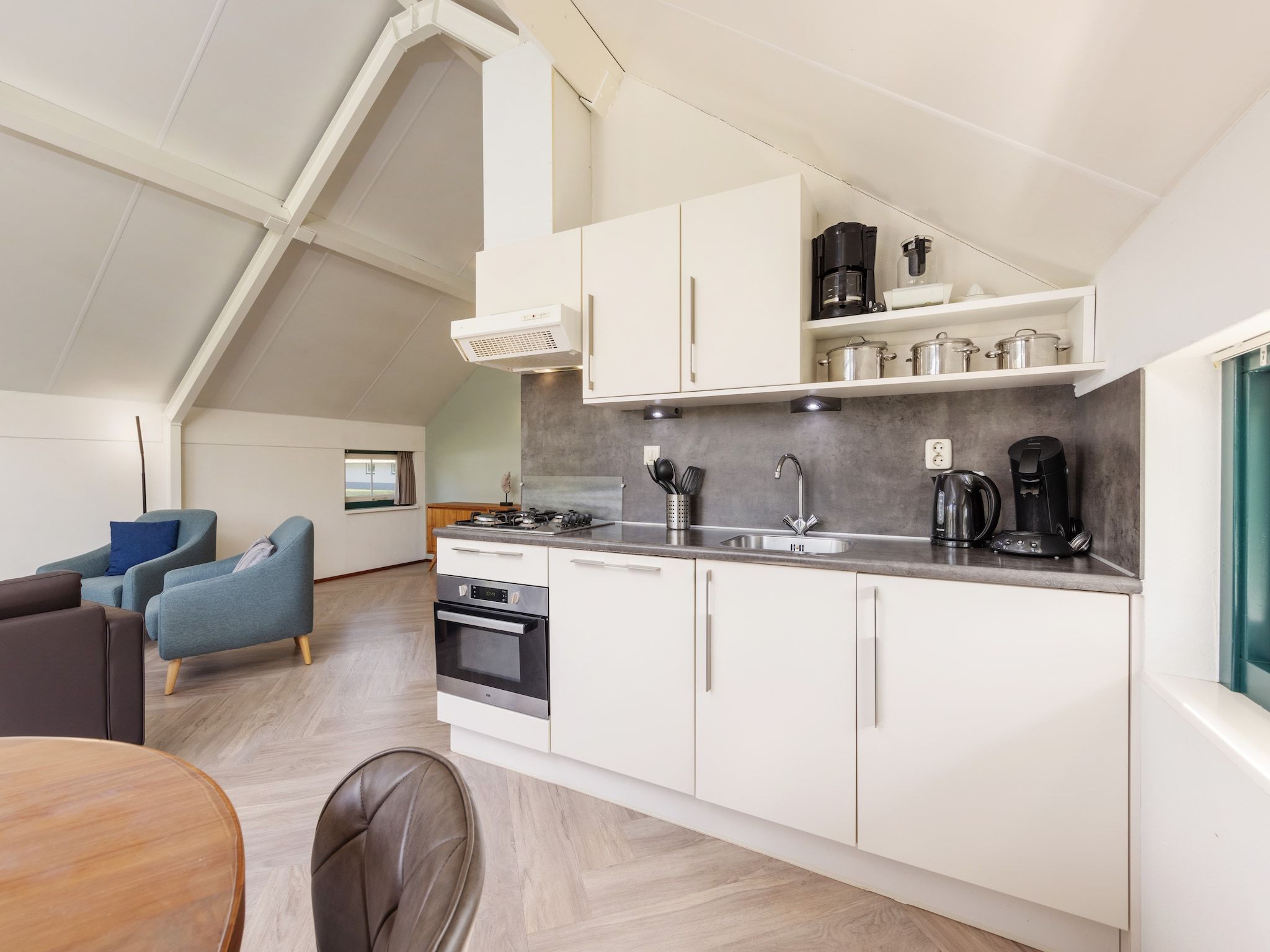 De keuken van De Veluwse Hoevegaerde 3 in Putten