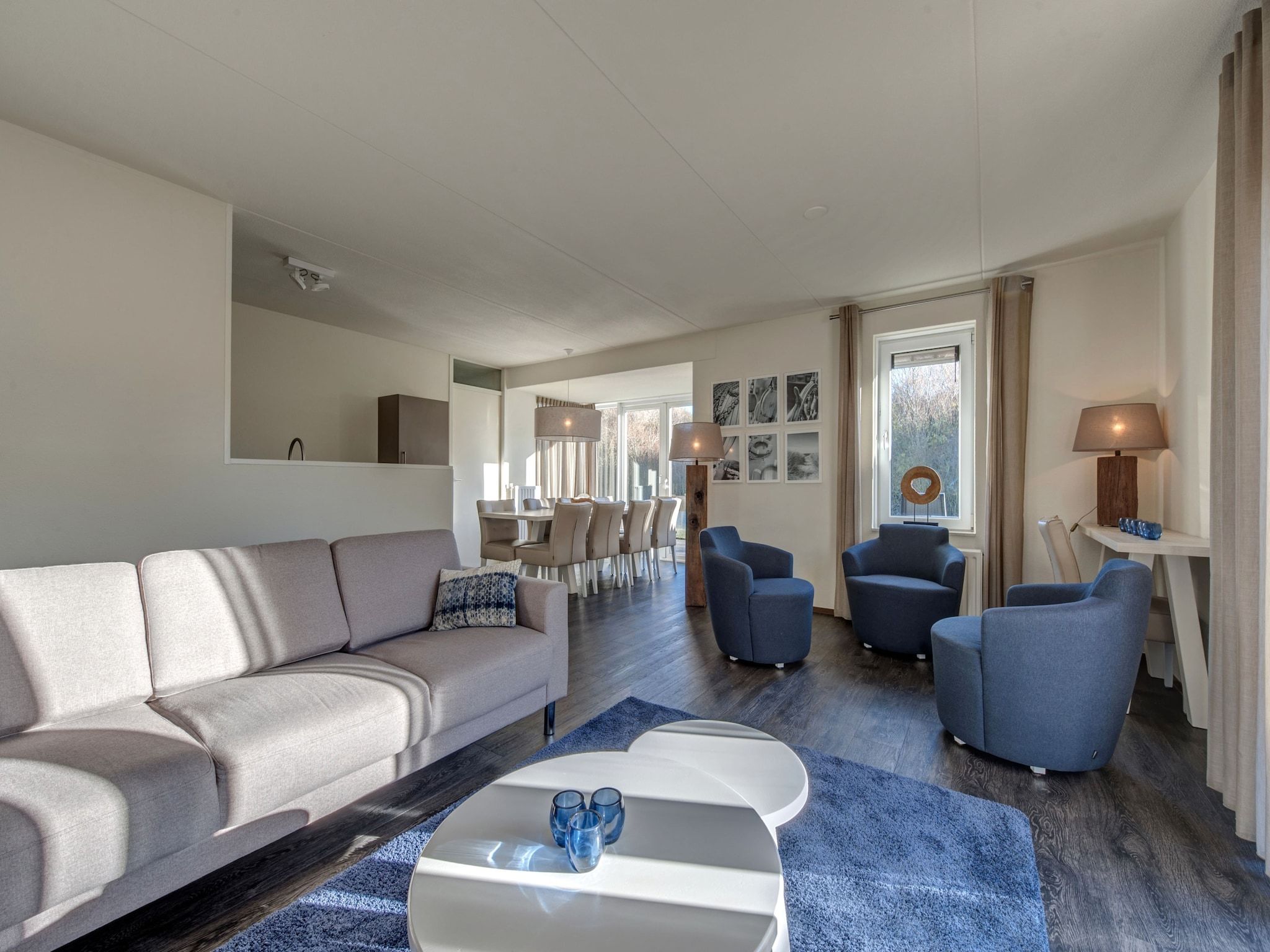 De woonkamer van Noordzee Résidence De Banjaard 17 in Kamperland