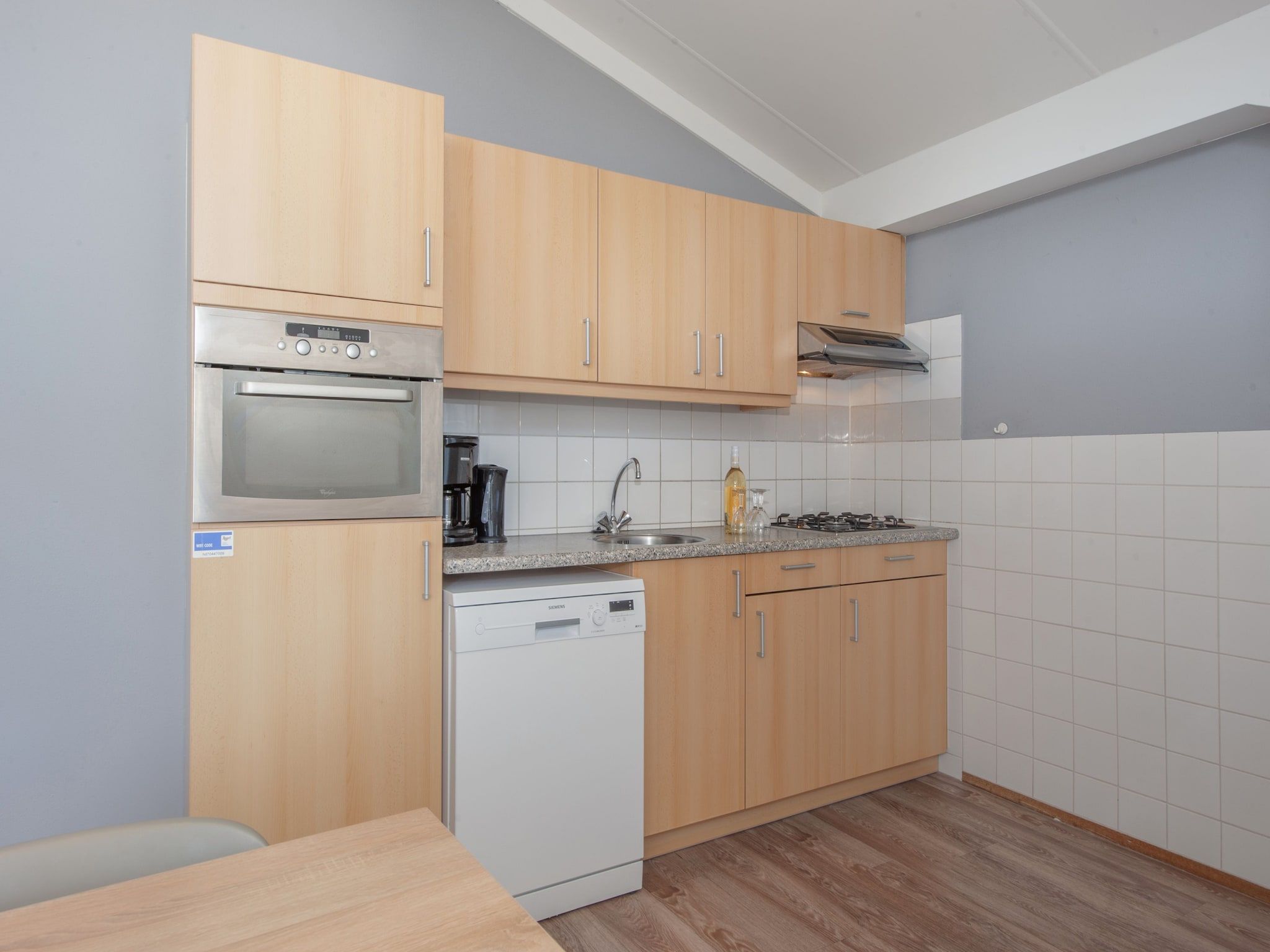 De keuken van Vakantiepark Hof Domburg 23 in Domburg