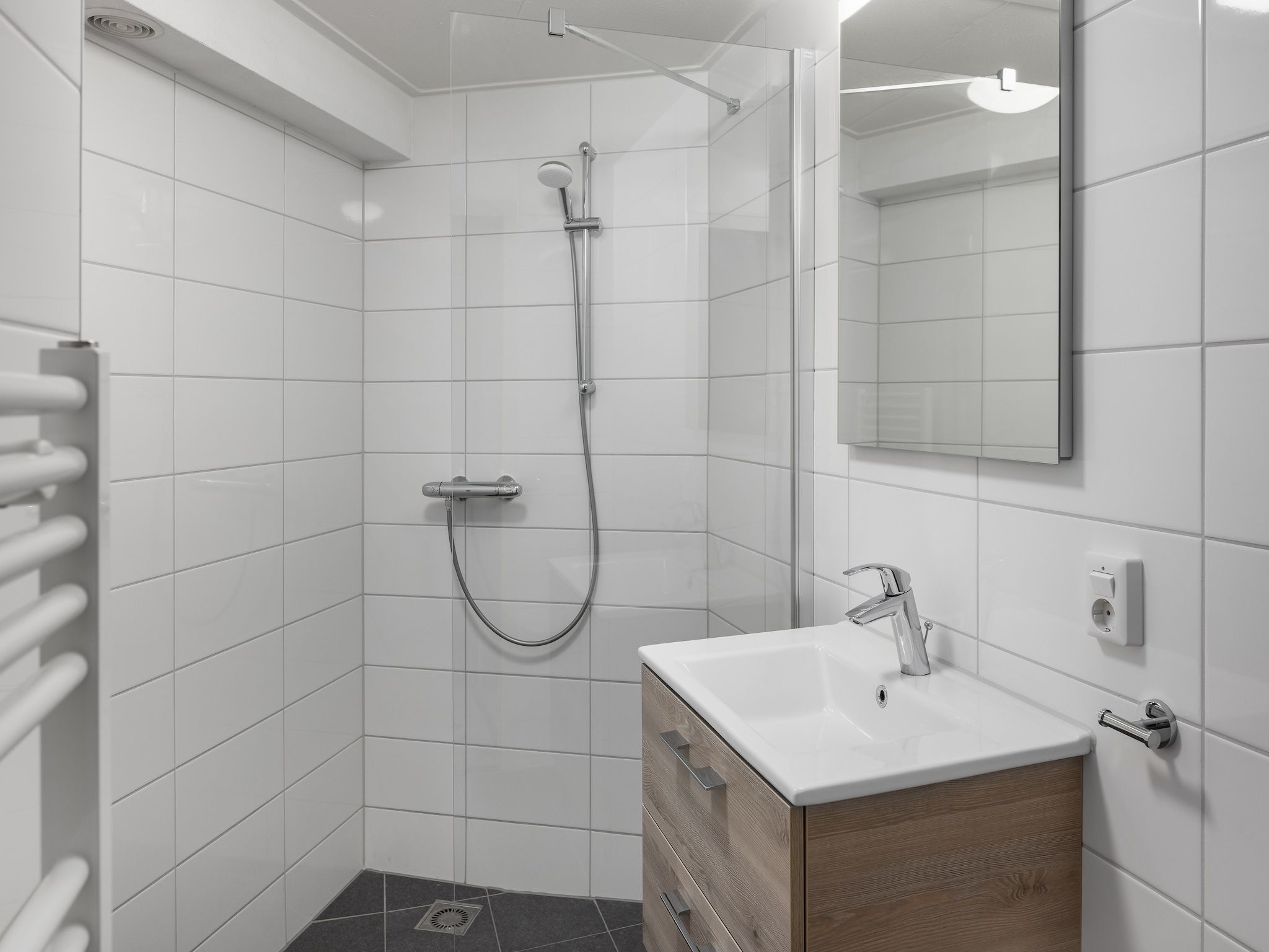 De badkamer van Vakantiepark Hof Domburg 23 in Domburg