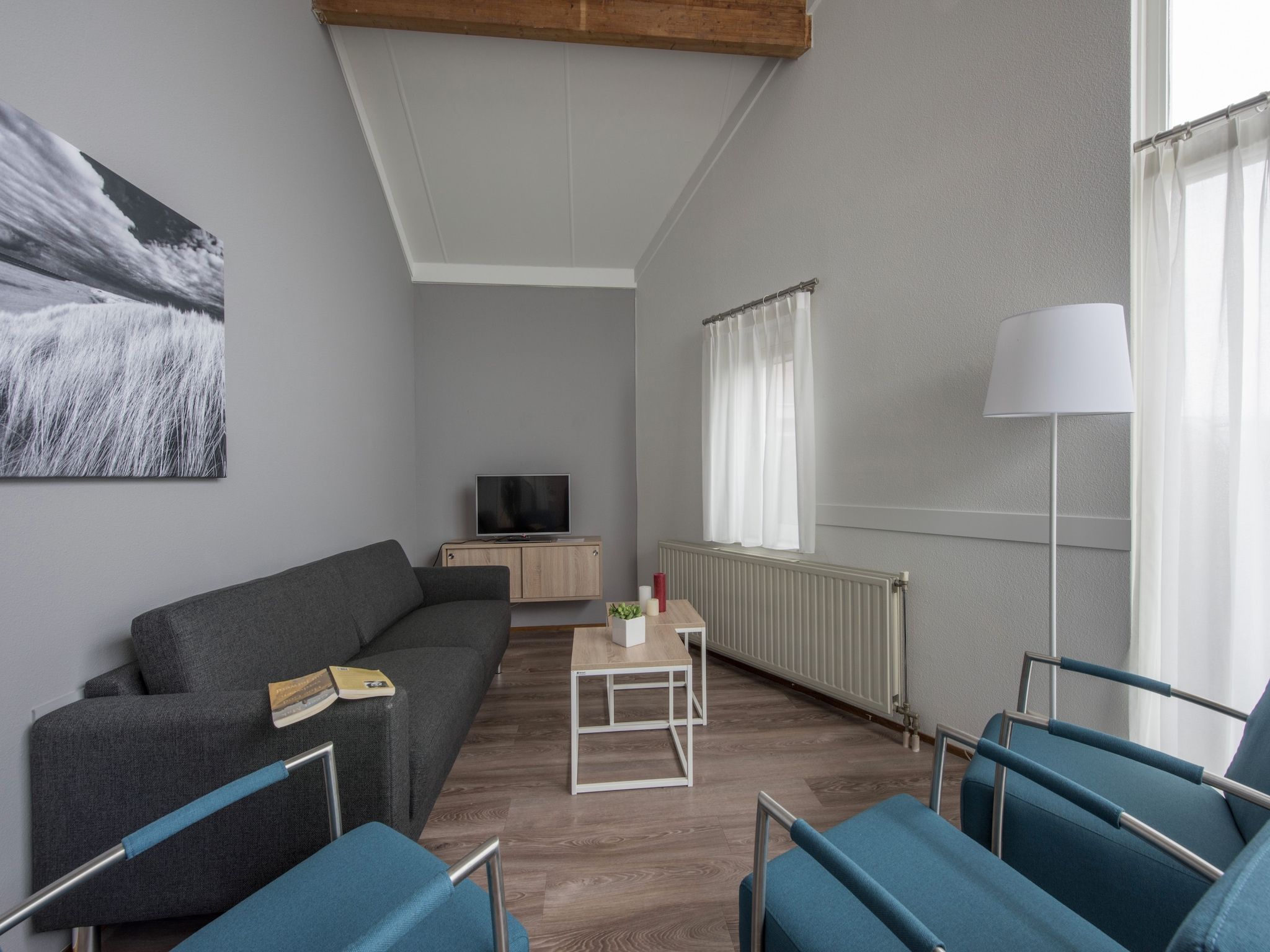 De woonkamer van Vakantiepark Hof Domburg 24 in Domburg