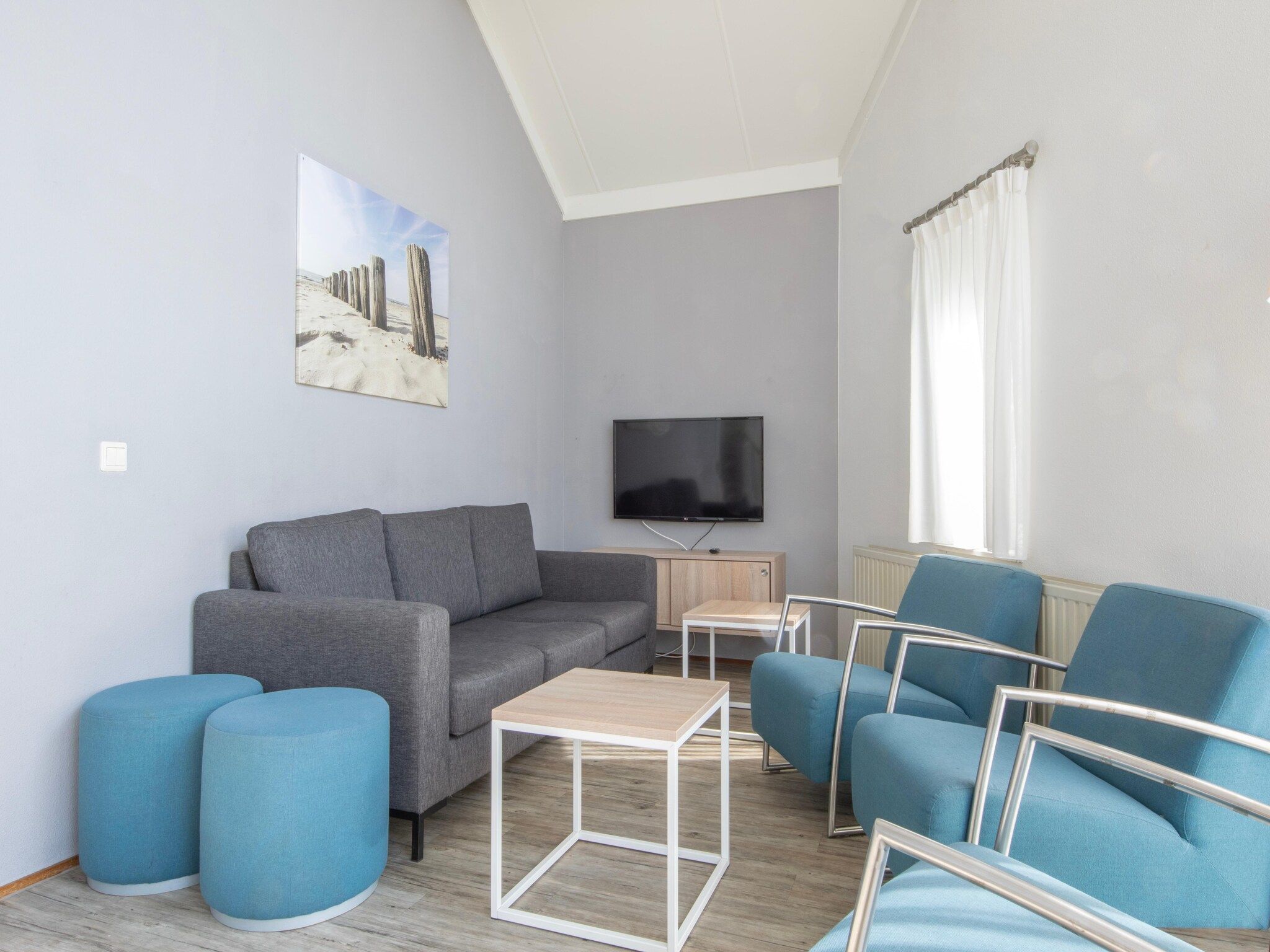 De woonkamer van Vakantiepark Hof Domburg 25 in Domburg