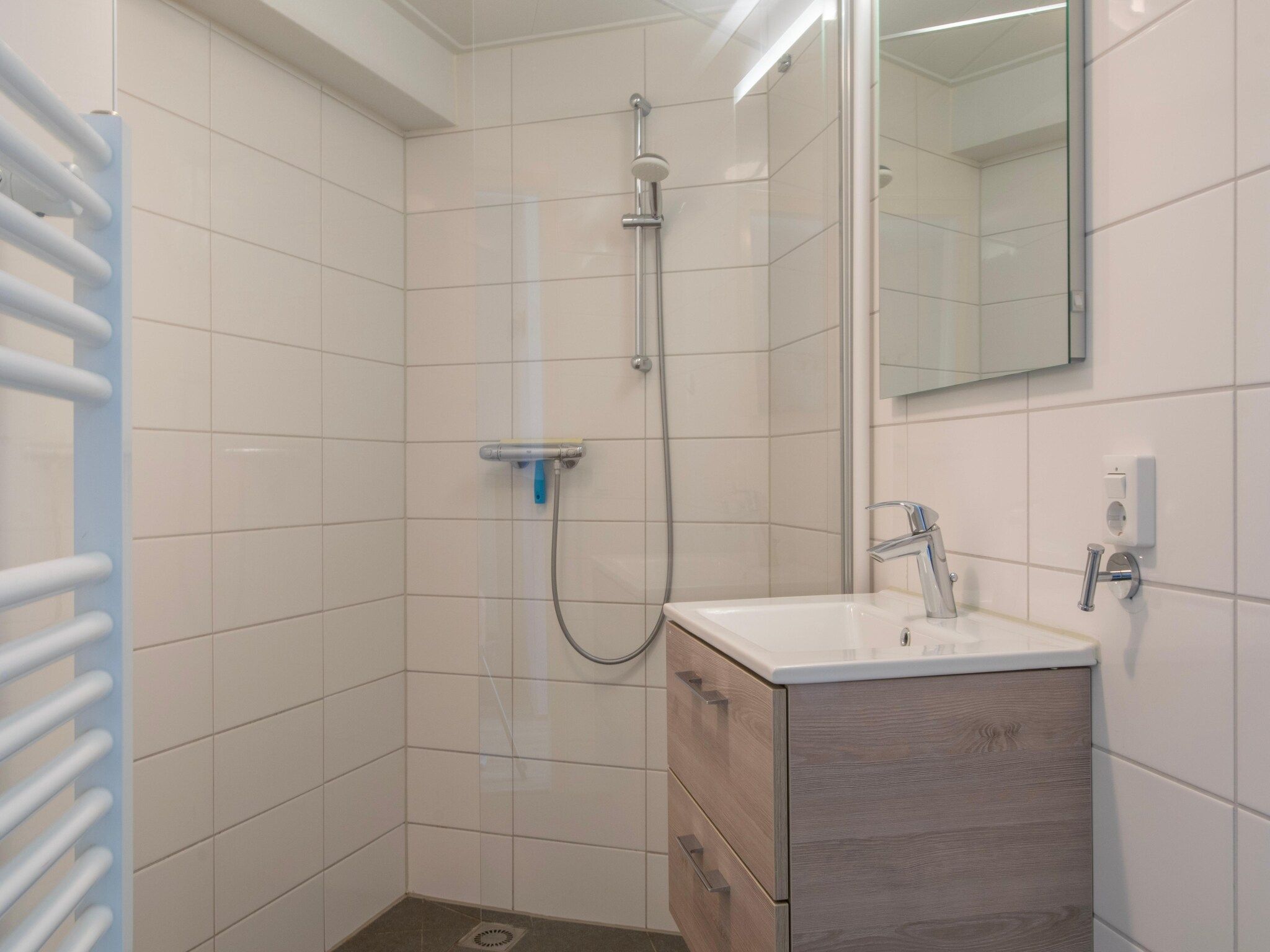 De badkamer van Vakantiepark Hof Domburg 25 in Domburg