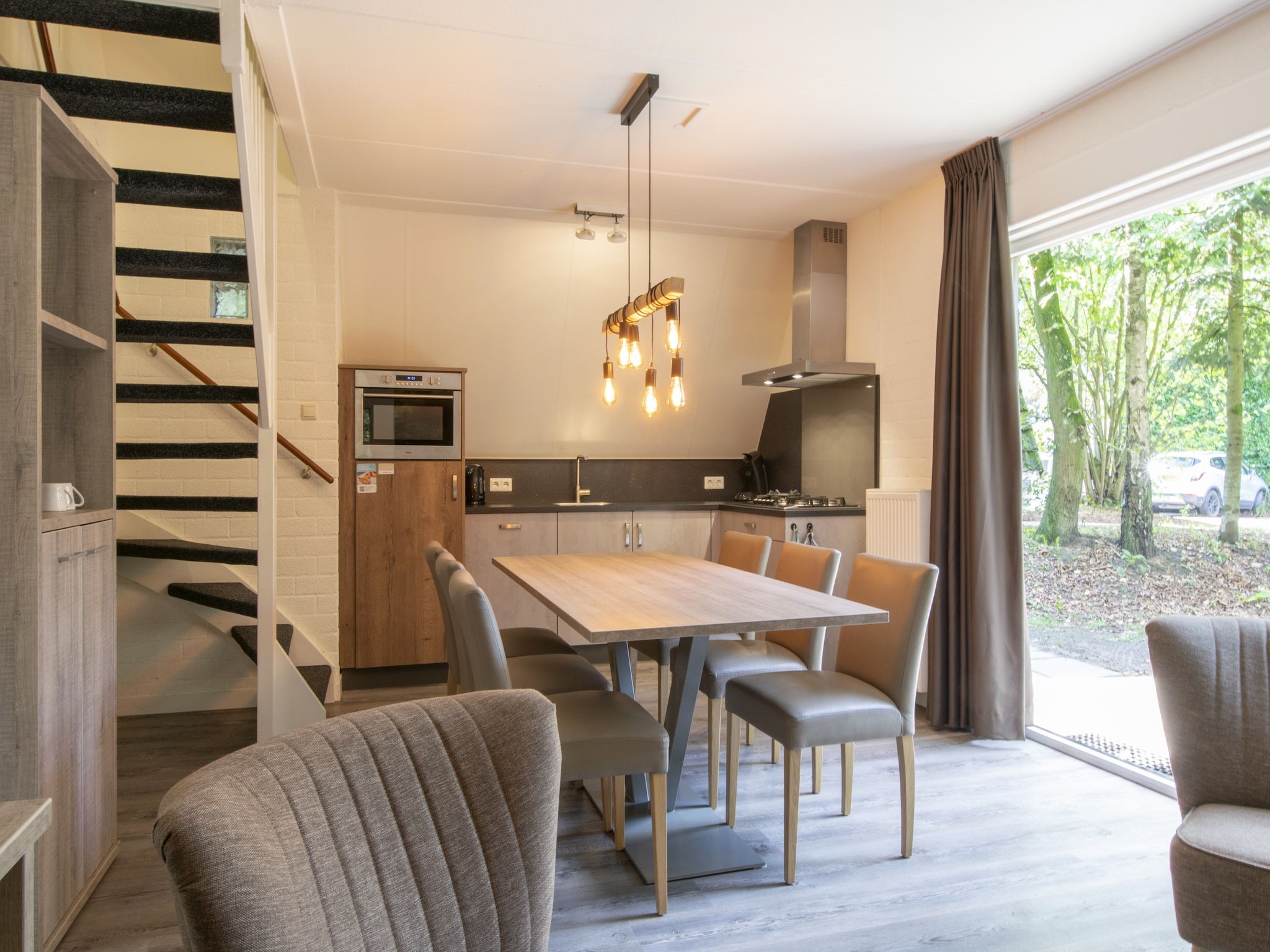 De keuken van Vakantiepark de Katjeskelder 15 in Oosterhout