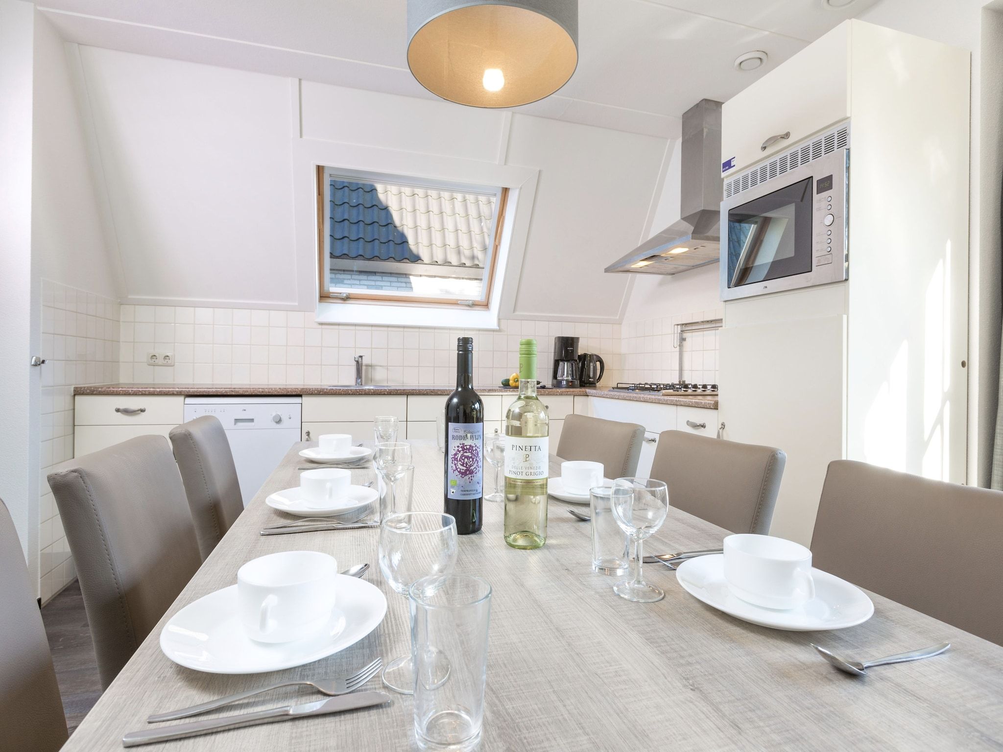 De keuken van Vakantiepark de Katjeskelder 17 in Oosterhout