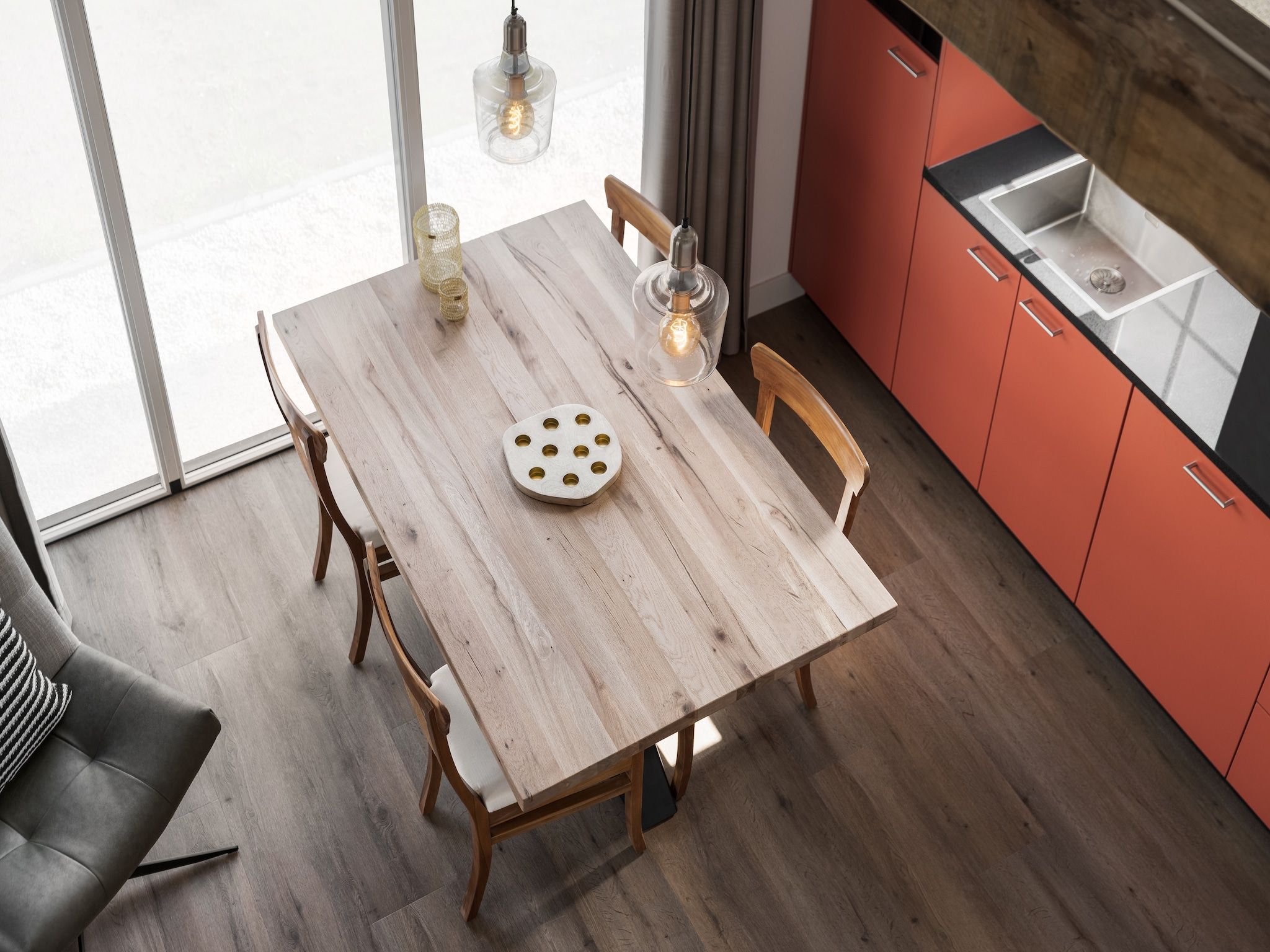 De eetkamer van Vakantiepark De Heihorsten 2 in Someren