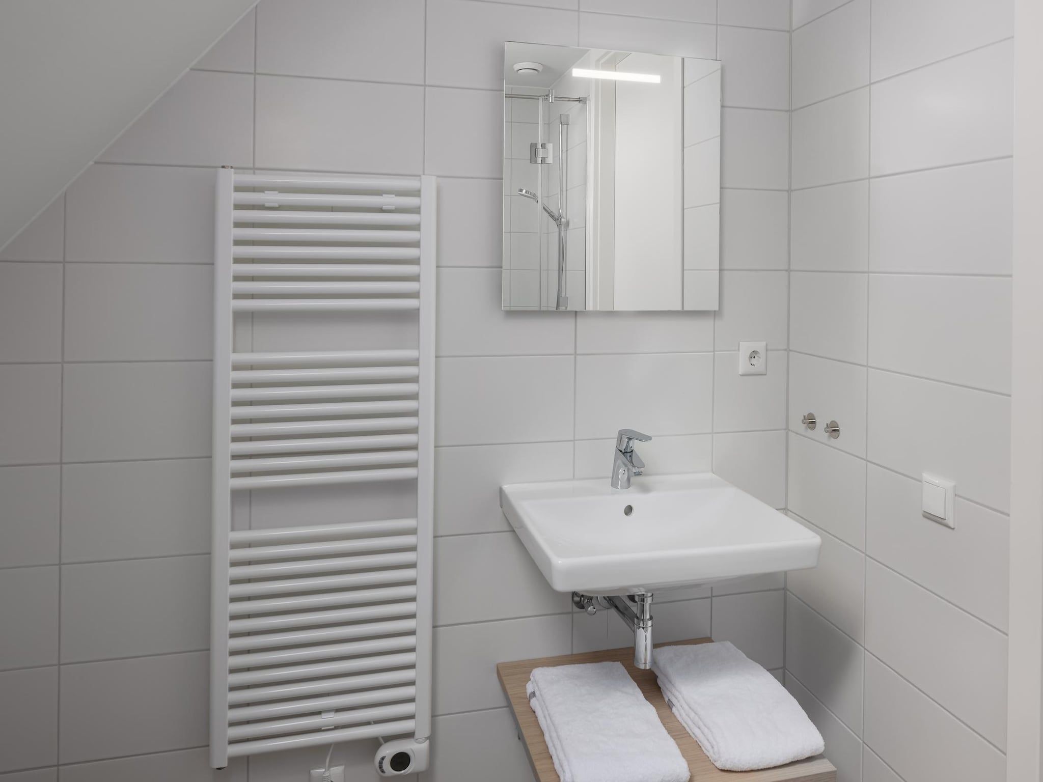 De badkamer van Park Veerse Kreek 4 in Wolphaartsdijk