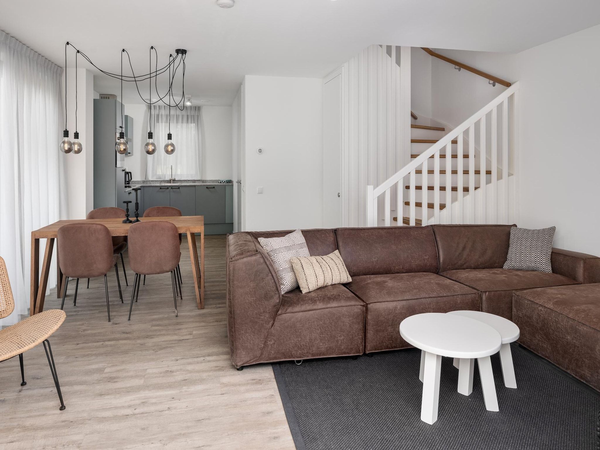 De woonkamer van Park Veerse Kreek 5 in Wolphaartsdijk