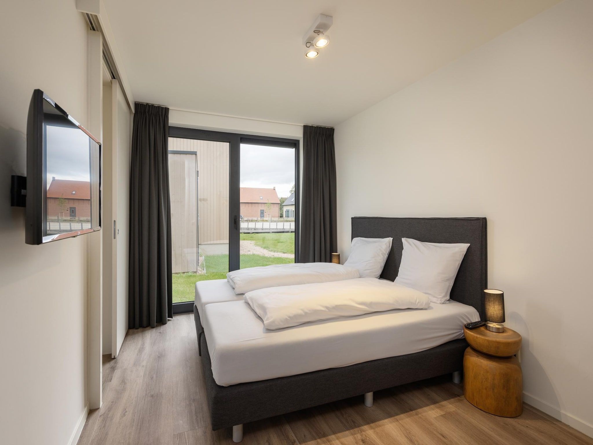 Een slaapkamer van Park Veerse Kreek 7 in Wolphaartsdijk