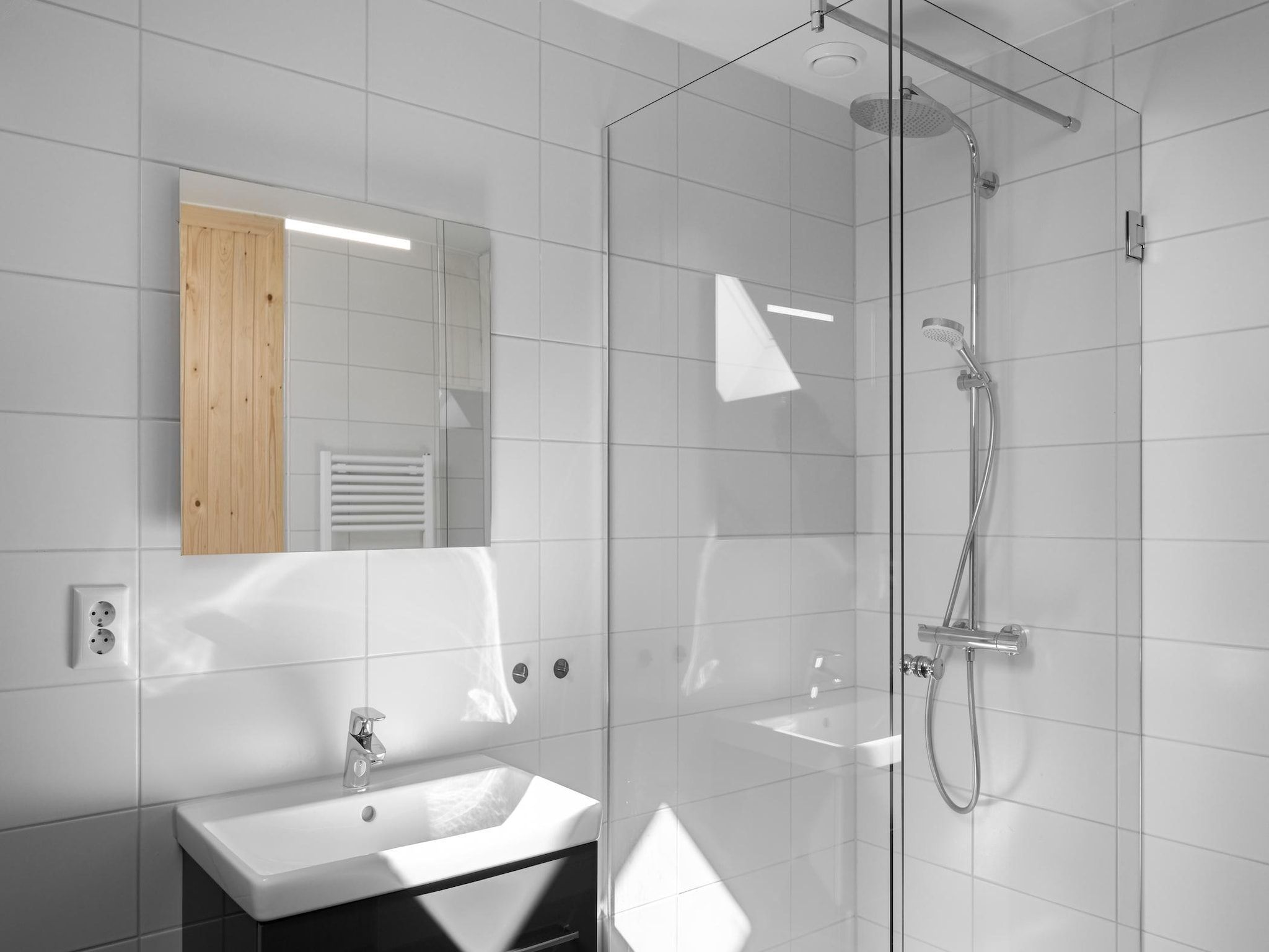 De badkamer van Park Veerse Kreek 8 in Wolphaartsdijk