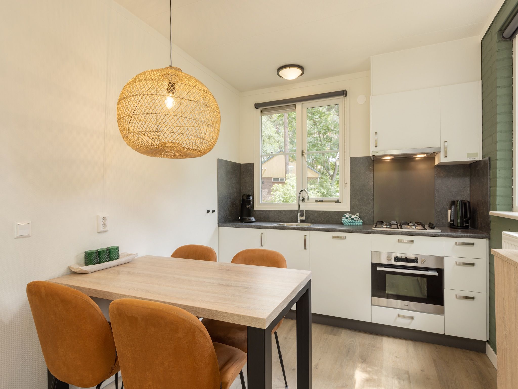 De keuken van Park De Peel 4 in Vlierden