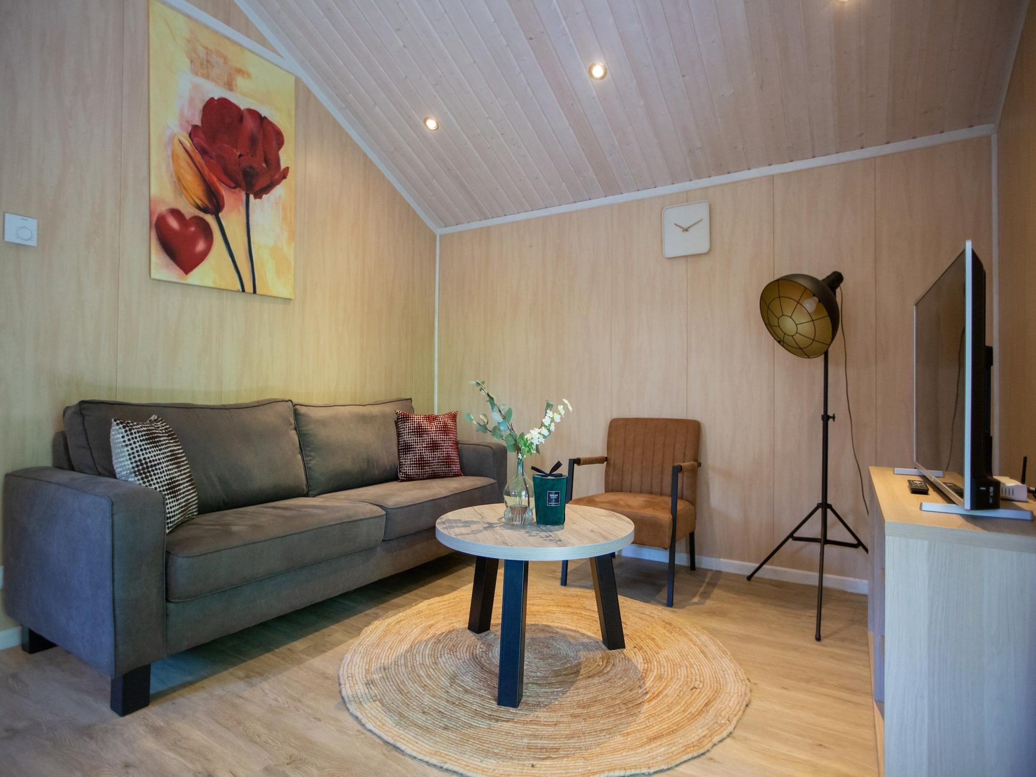 De woonkamer van Vakantiepark Latour 3 in Oirschot