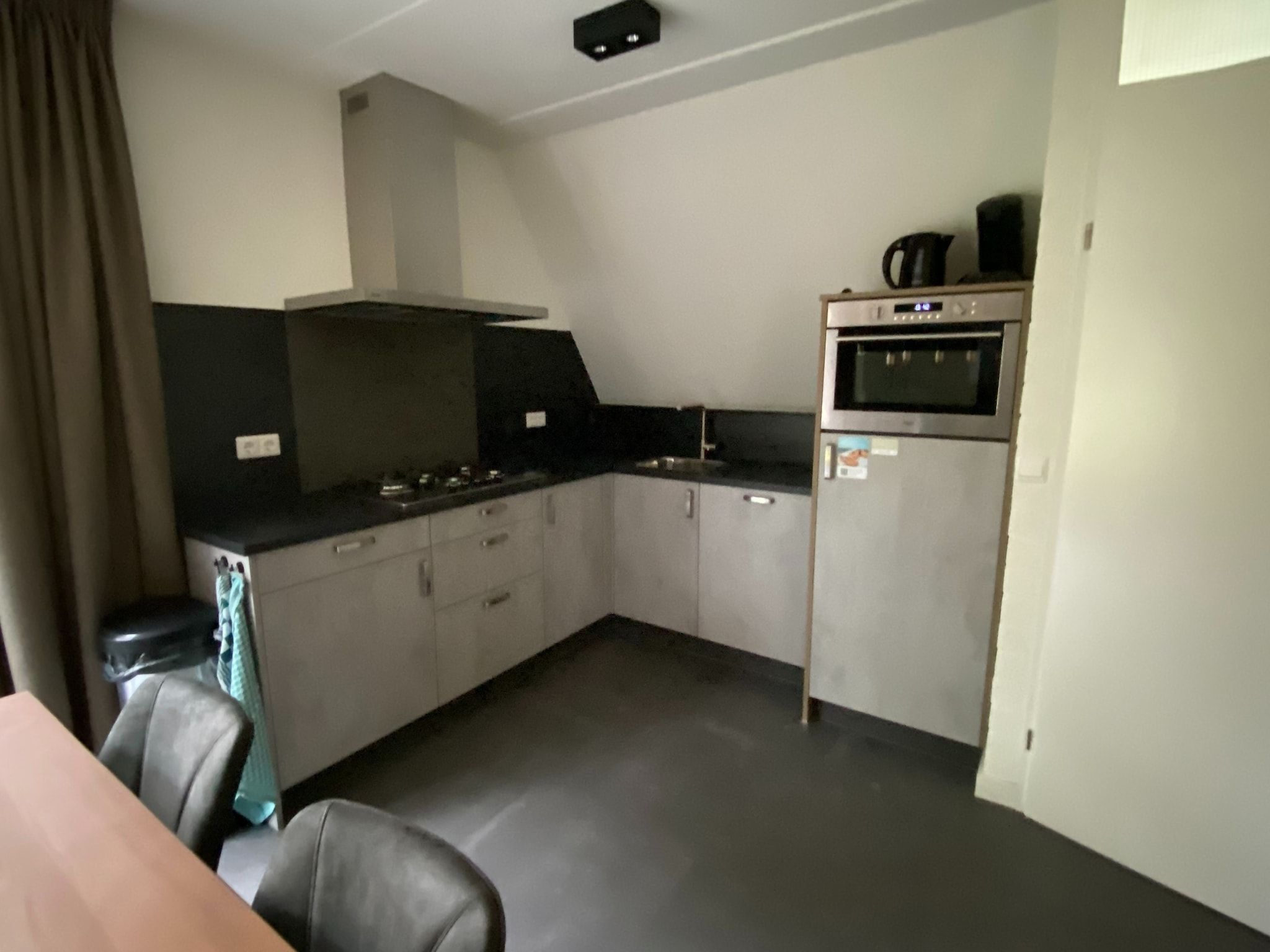 De keuken van Vakantiepark de Katjeskelder 20 in Oosterhout