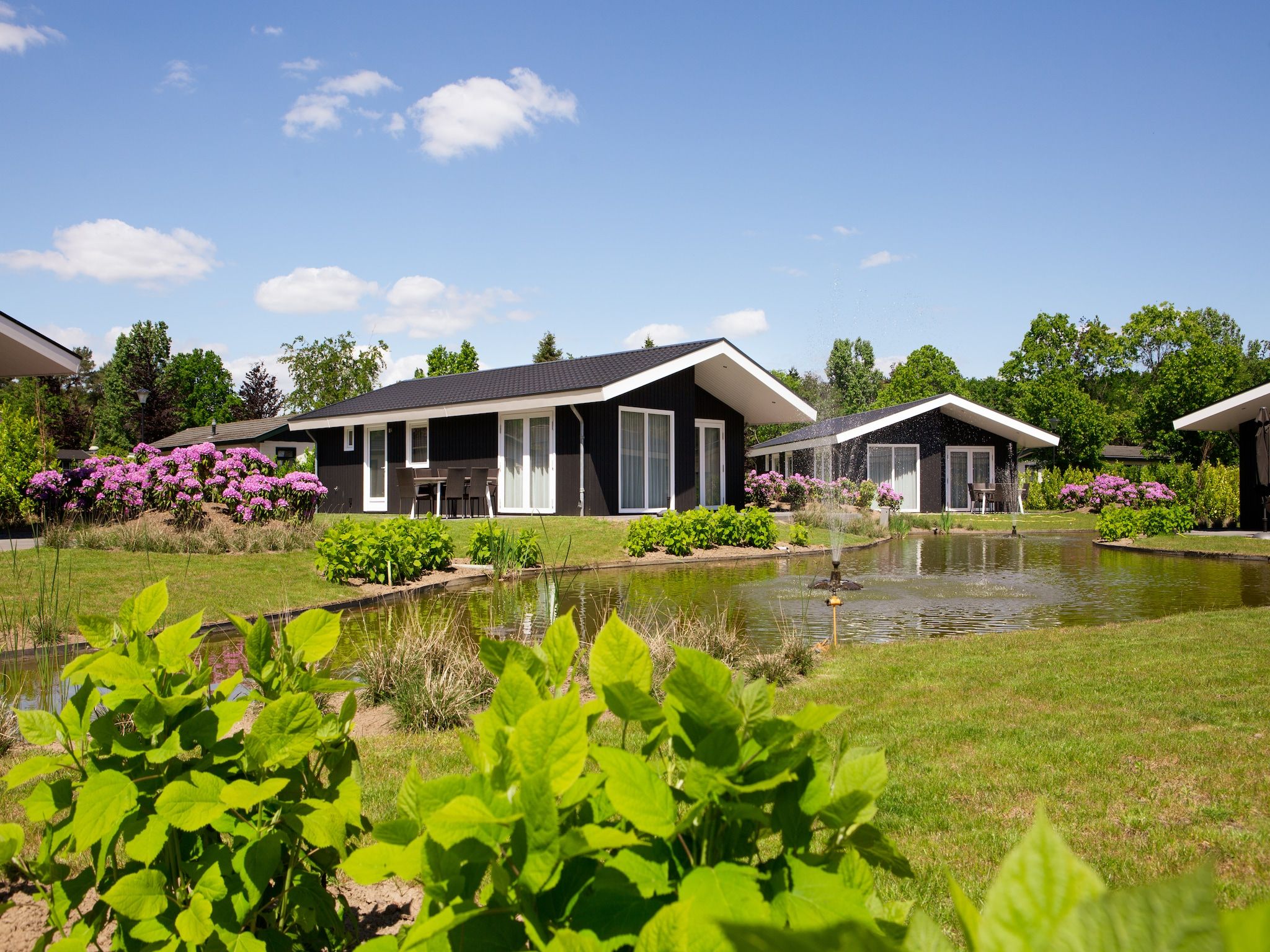 De buitenkant van Vakantiepark Molenvelden 1 in Veldhoven