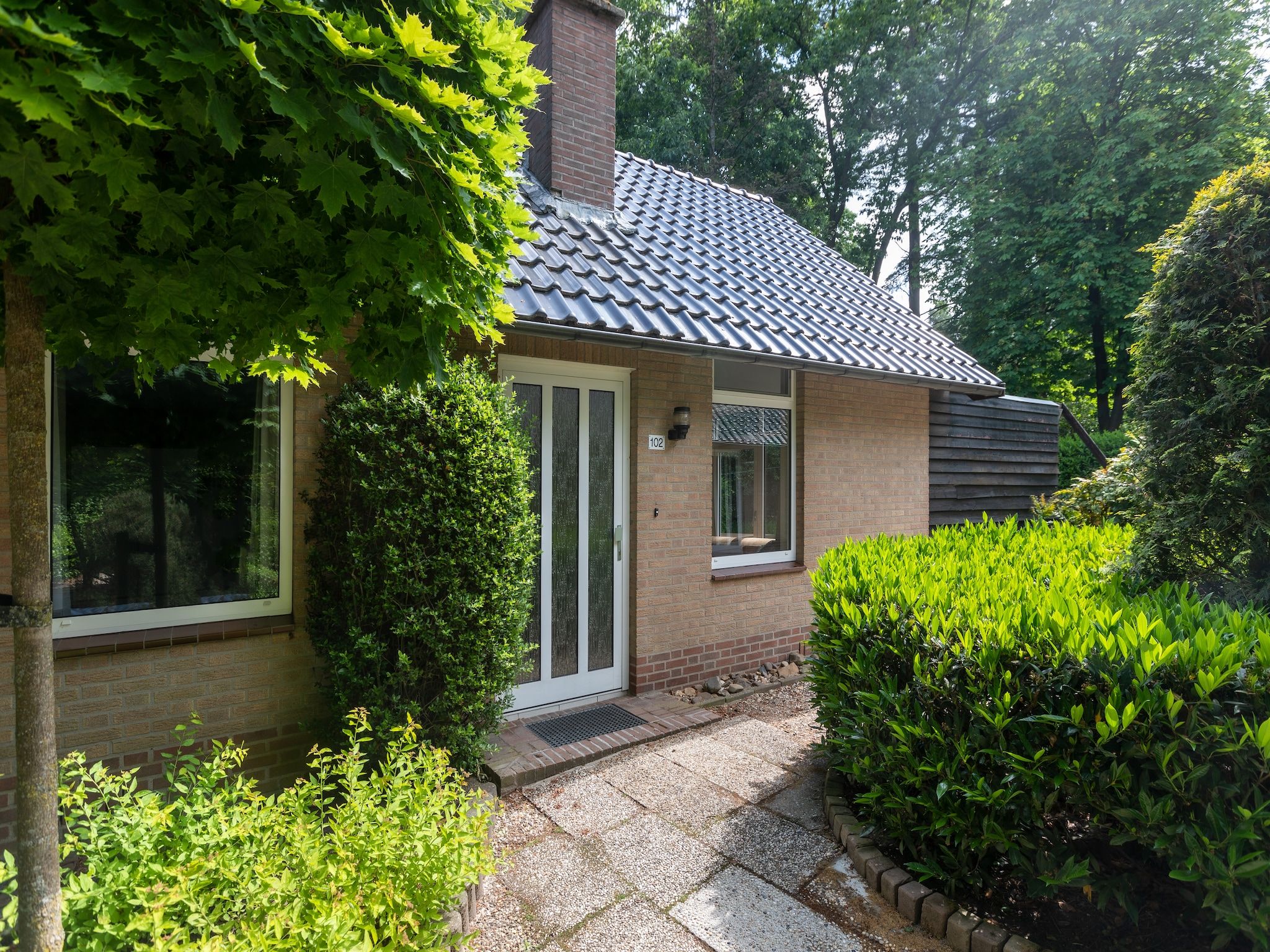 De buitenkant van Vakantie bij Meeussen - Schuttersoord 3 in Mook