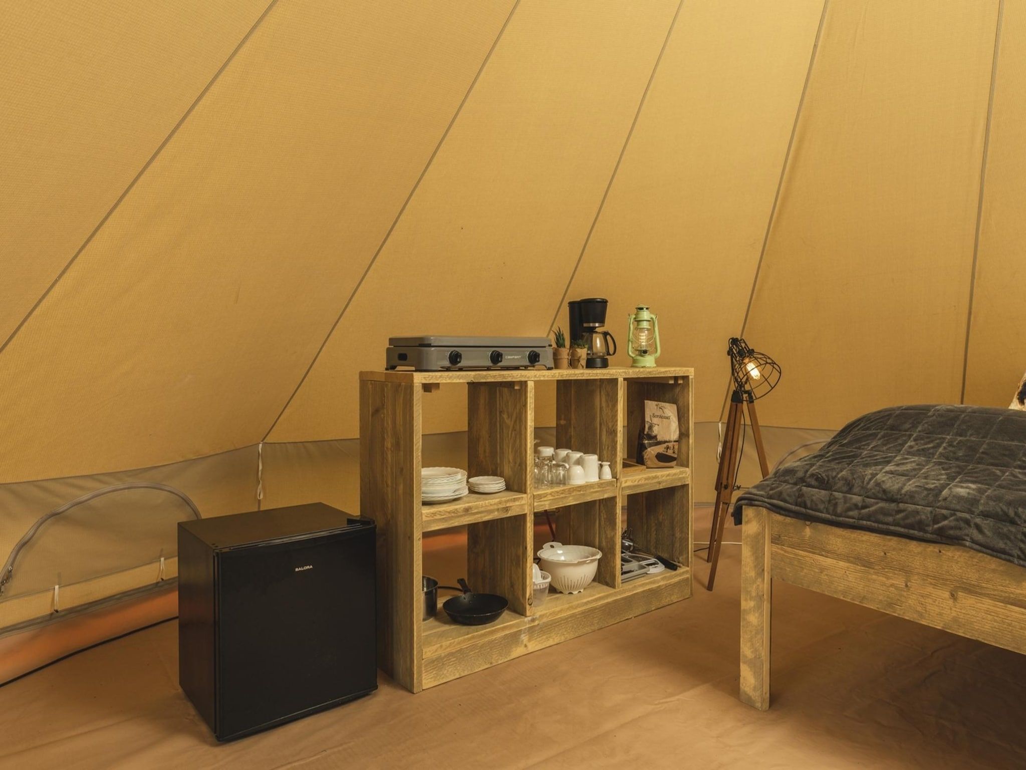 De keuken van Vakantiepark Mölke 33 in Zuna