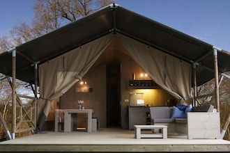 Safaritent in Nederland met Privéterras in Voorthuizen