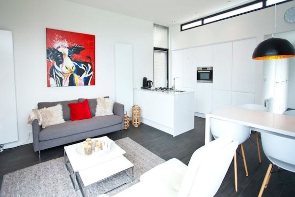 Woonkamer - Vakantiehuis in Breskens met tuin in Breskens (2)