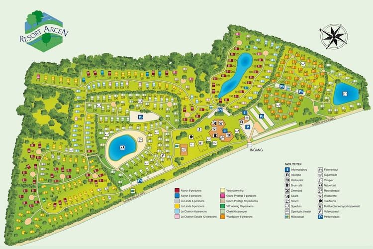 Parkfaciliteiten bij Resort Arcen 1 in Arcen