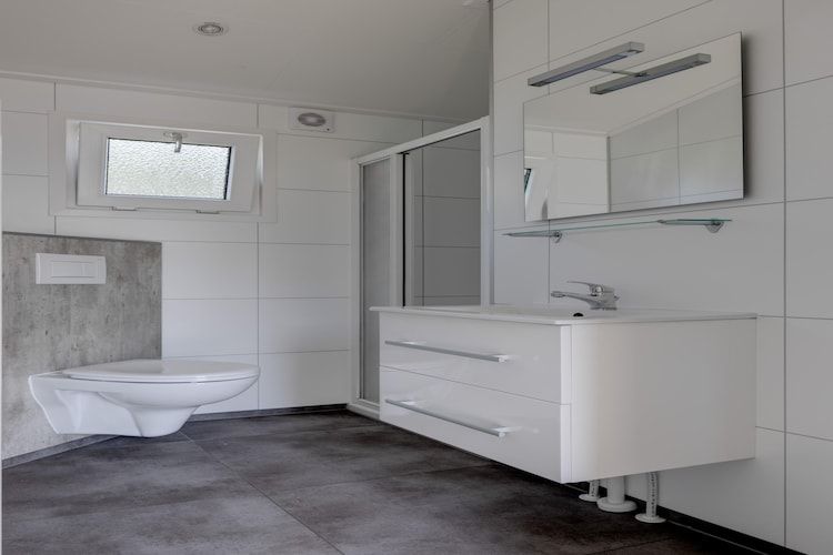 De badkamer van Vakantiepark Molenvelden 10 in Veldhoven